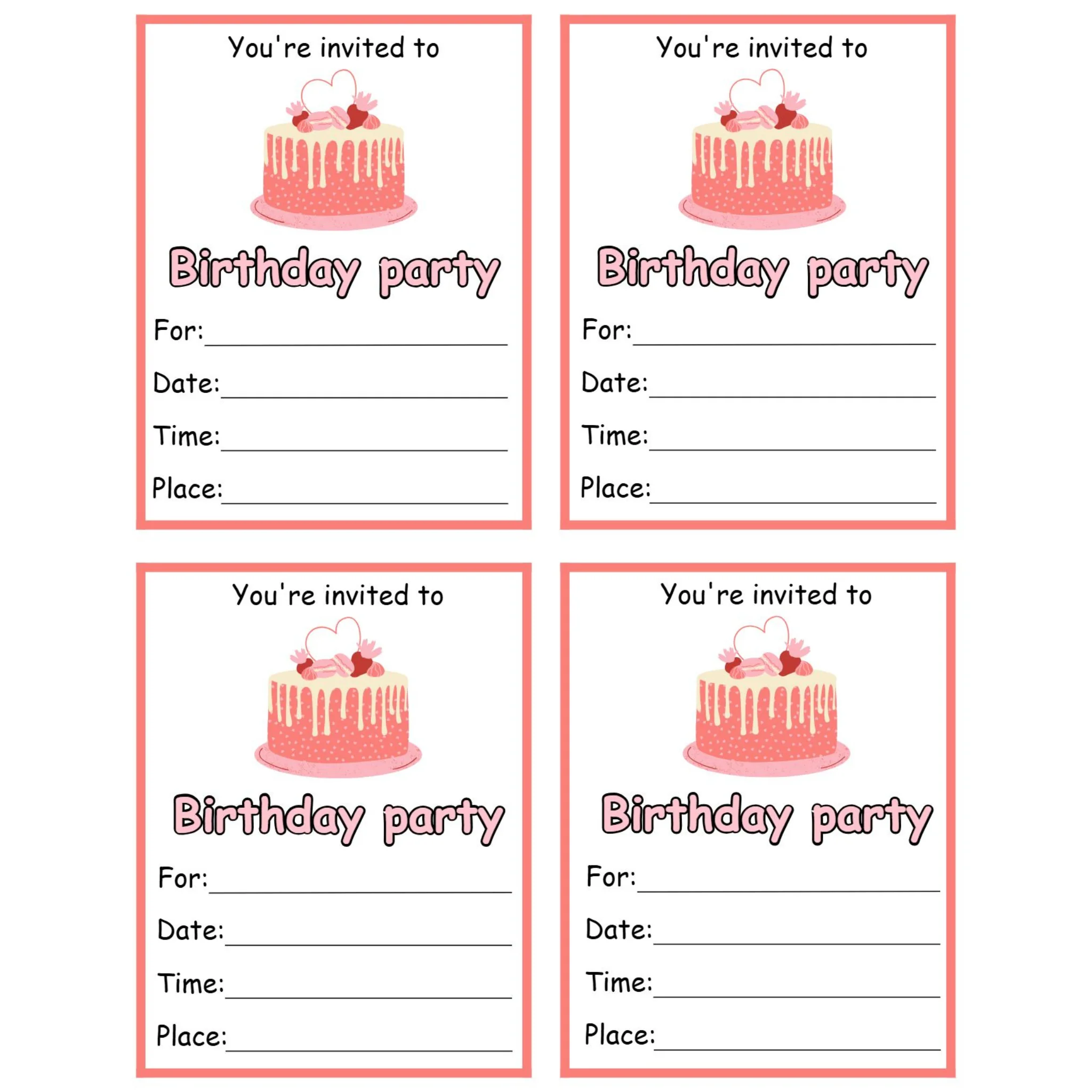 Birthday Party Printable Decor Pack