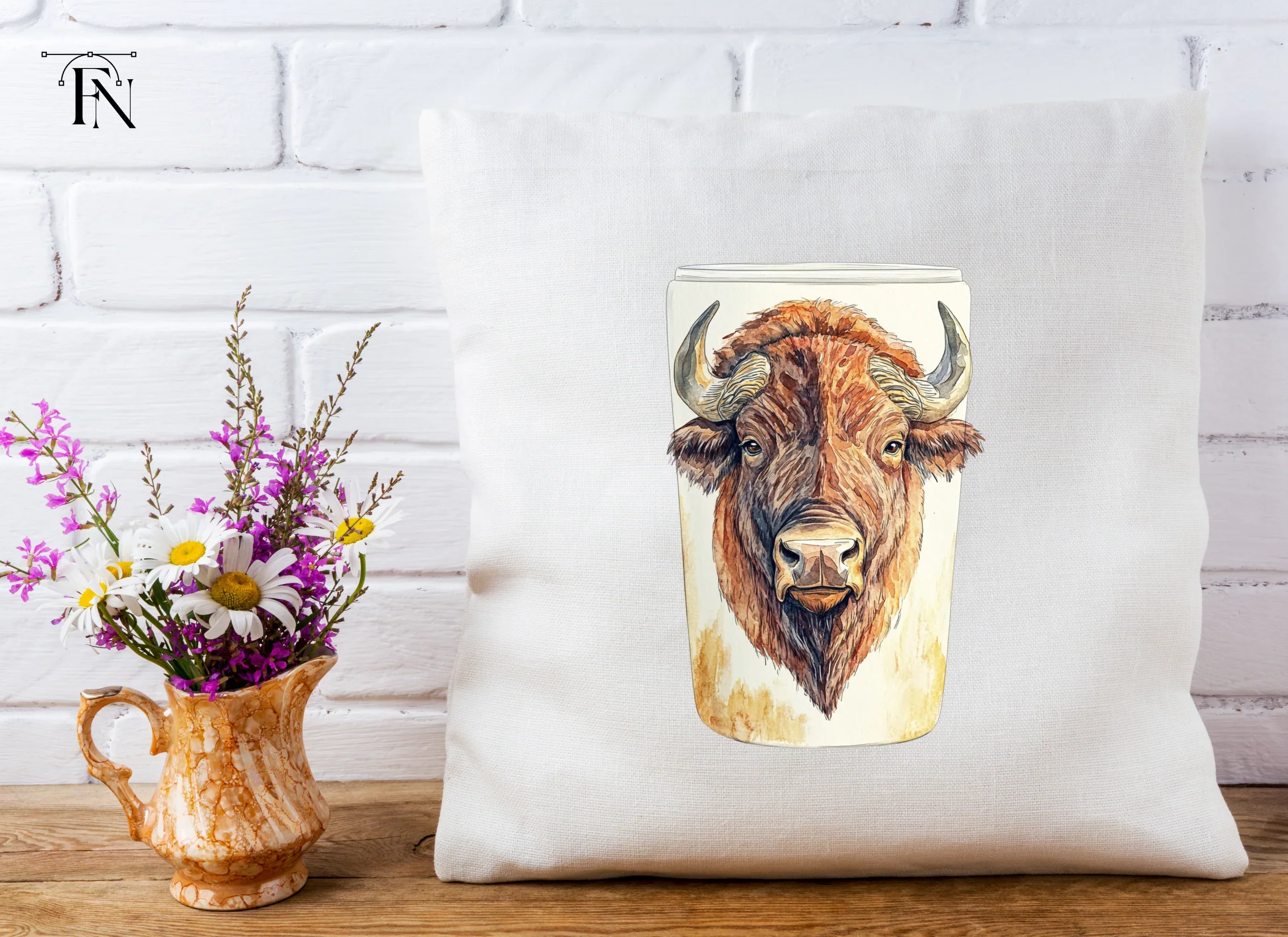 Bison Head Clipart Bundle - Image 4