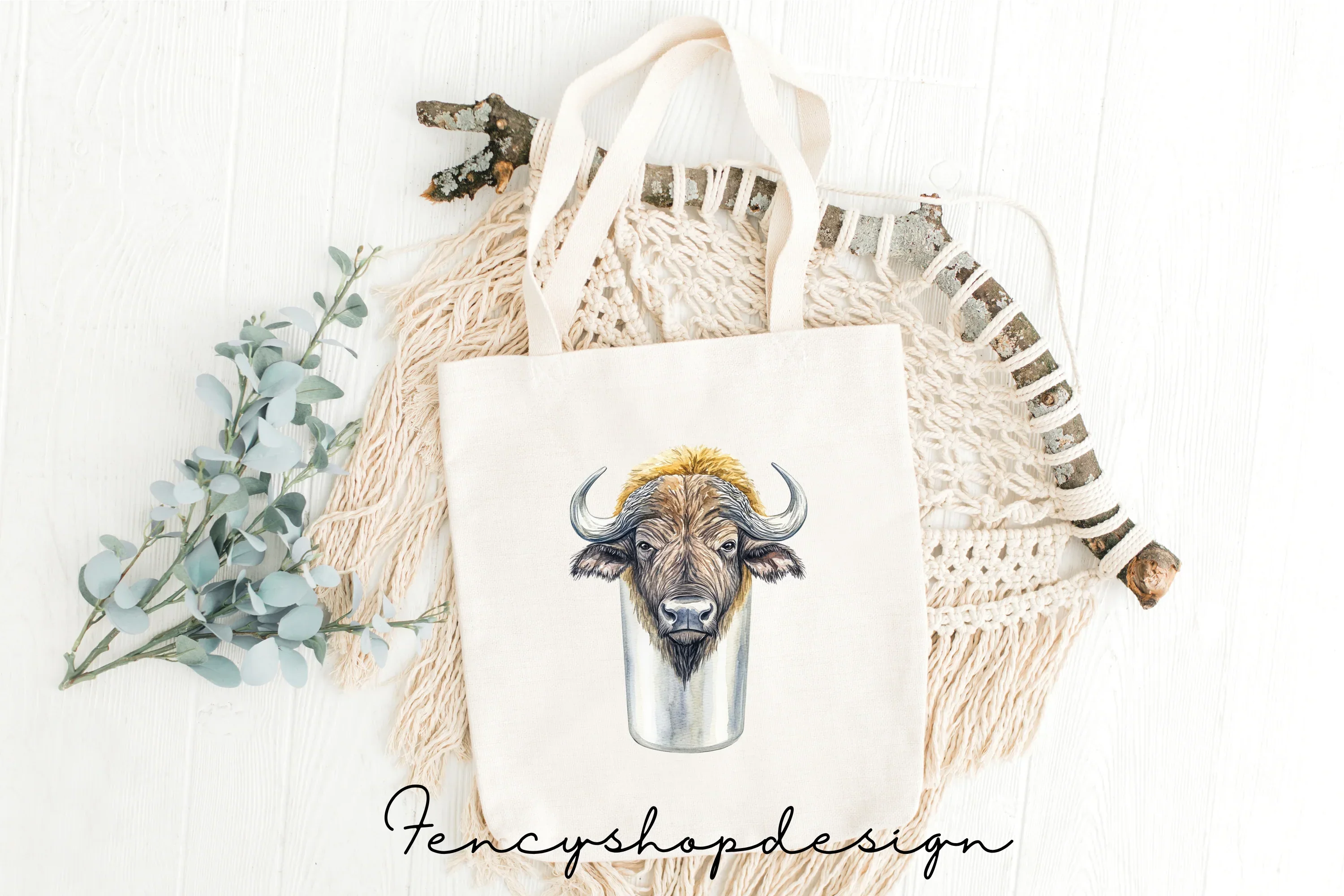 Bison Head Clipart Bundle - Image 8