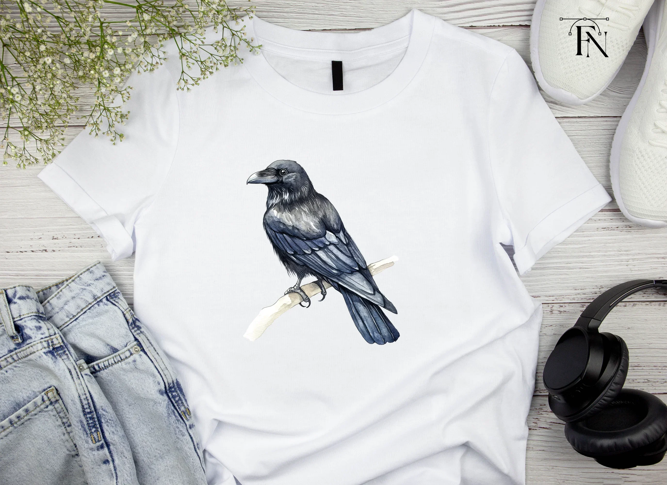 Black Raven Clipart Bundle - Image 3