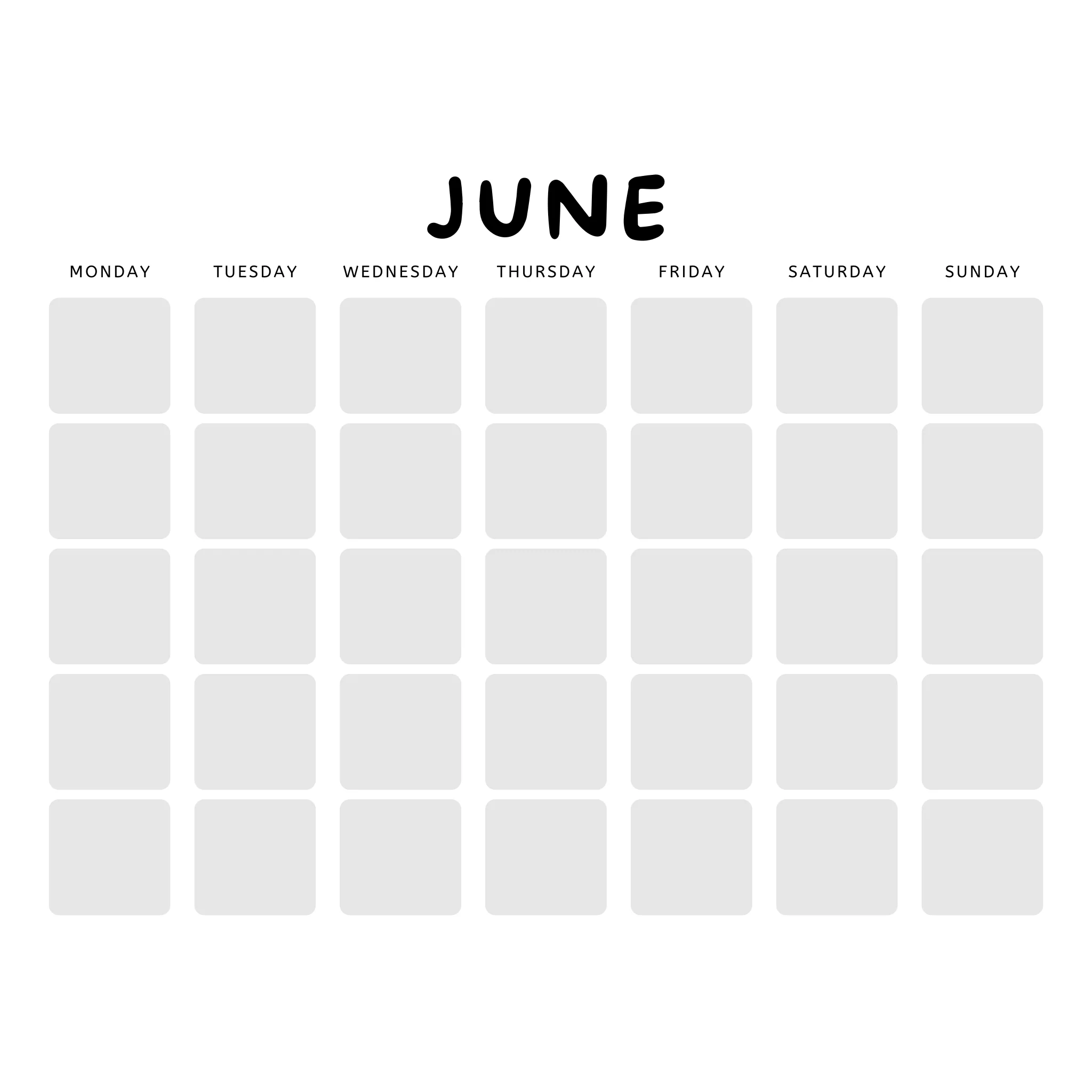Blank Monthly Calendar Bundle - Image 4