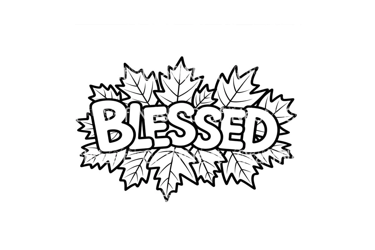 Blessed Autumn Leaves Coloring Books - Image 4