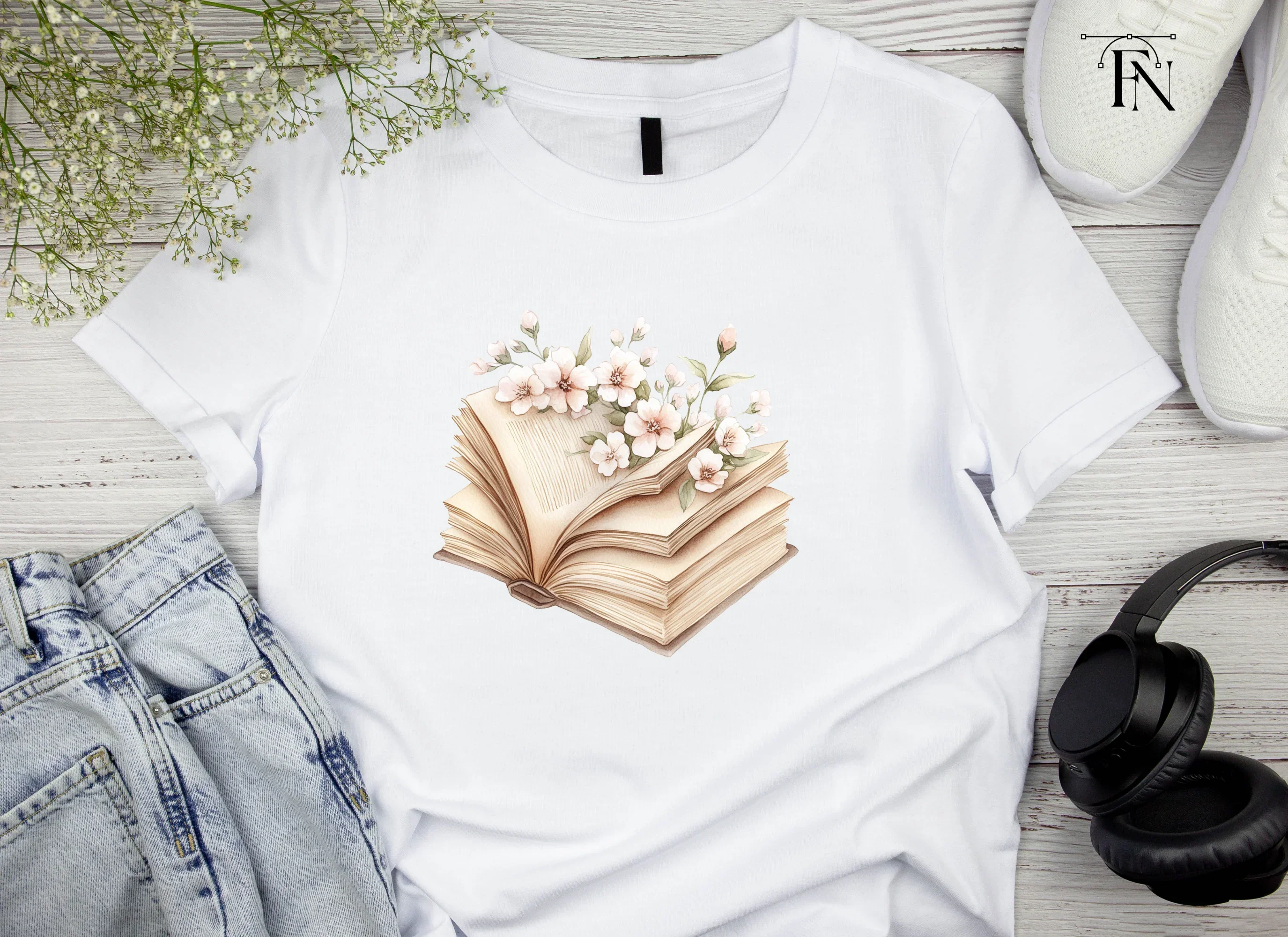 Blossom Book Clipart Bundle - Image 6