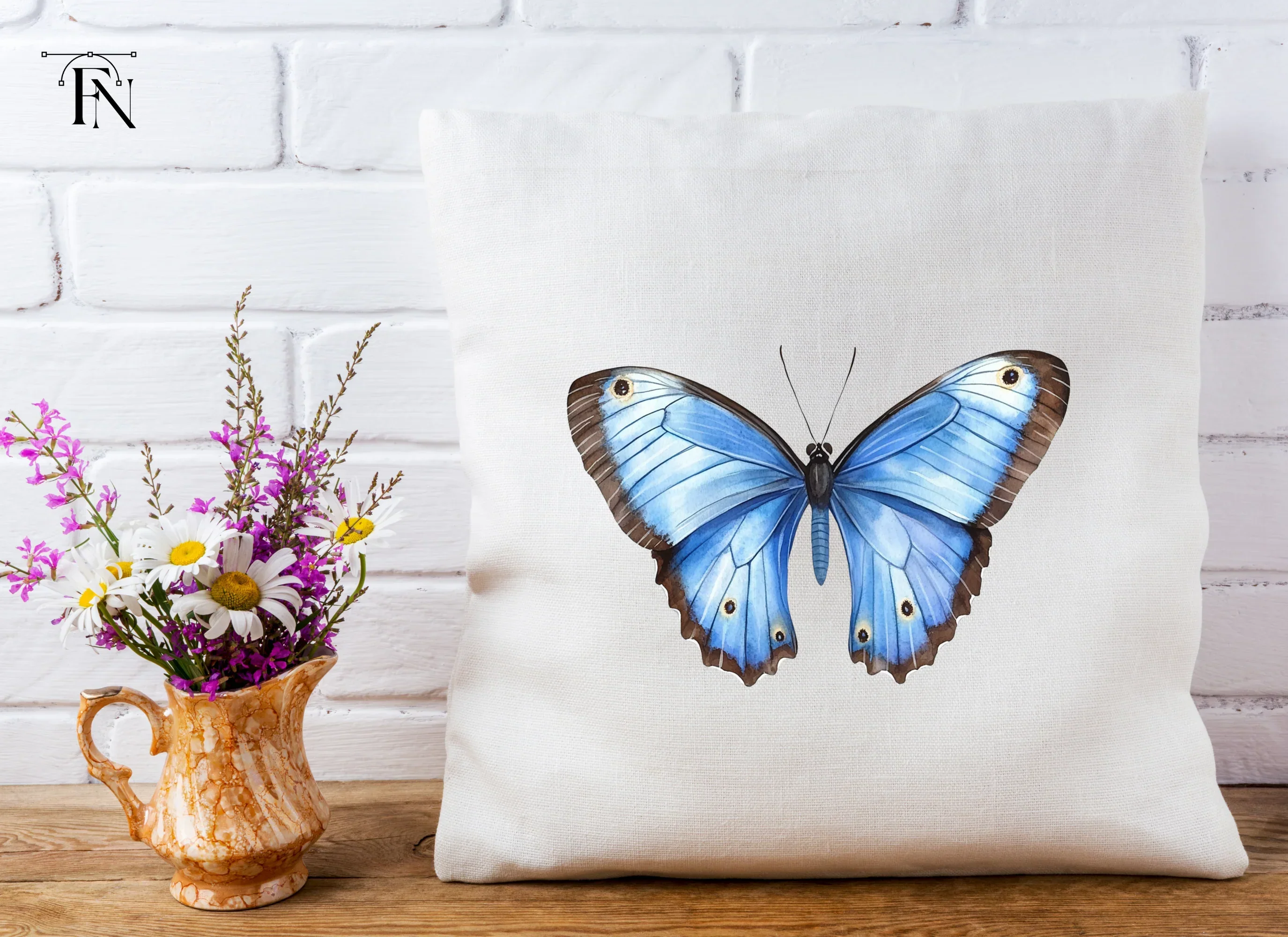 Blue Butterfly Clipart Bundle - Image 5
