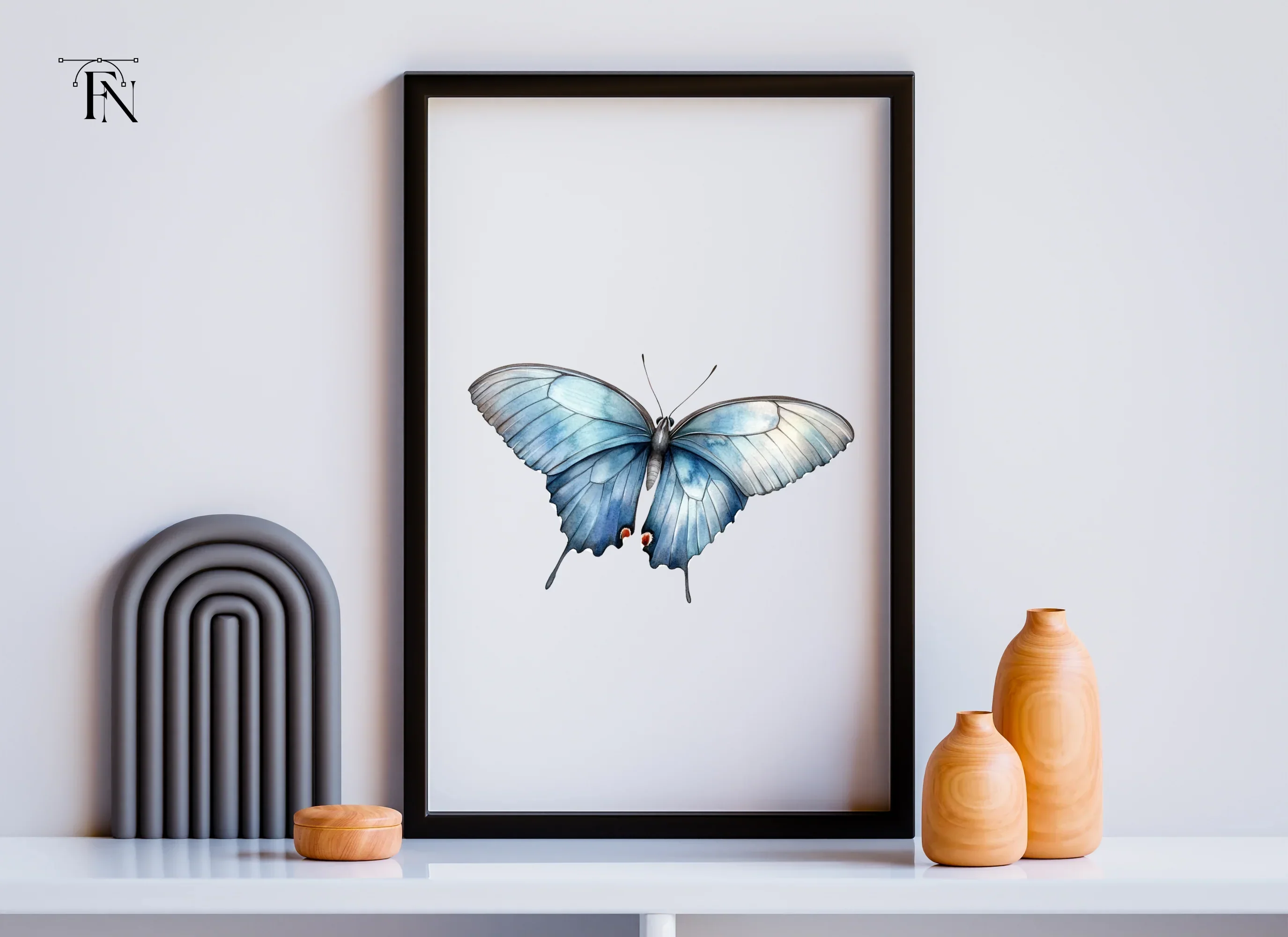 Blue Butterfly Clipart Bundle - Image 6