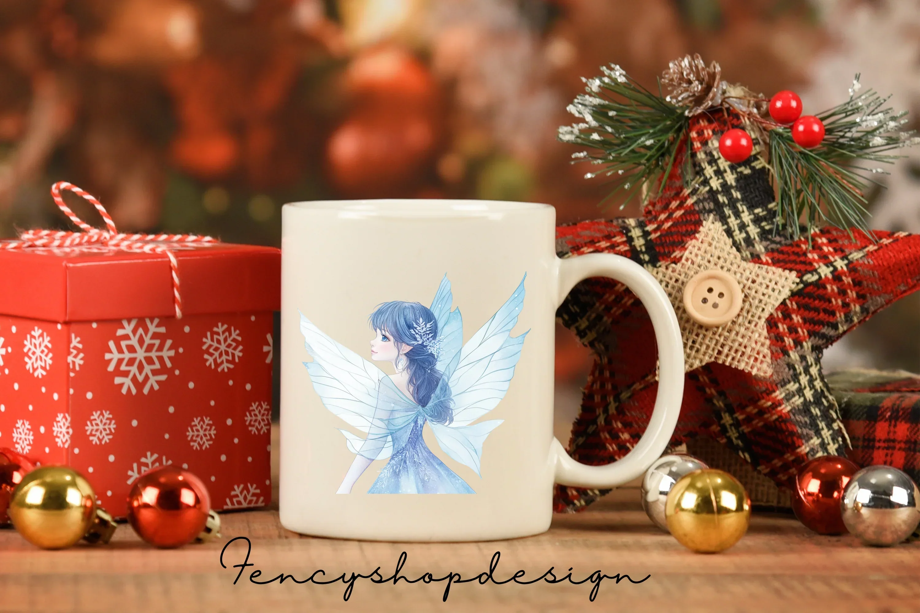 Blue Fairy Clipart Bundle - Image 3