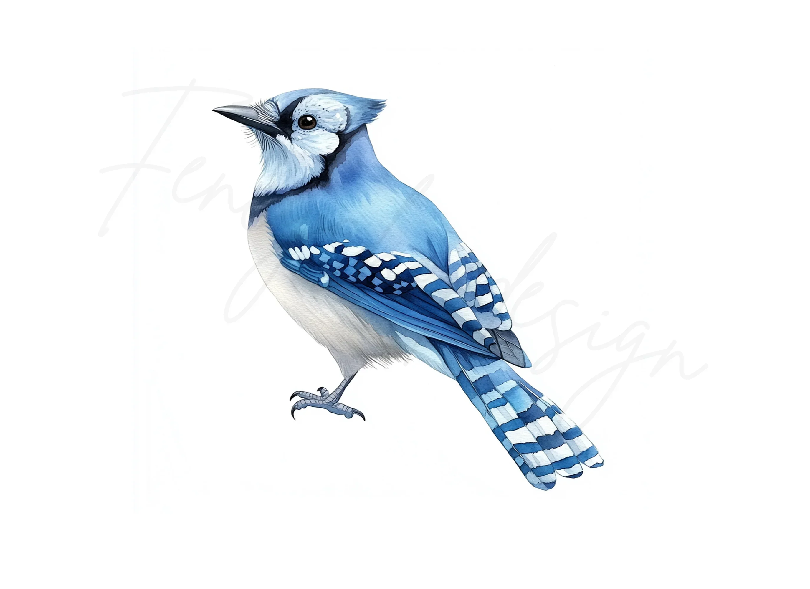 Blue Jay Bird Clipart Bundle - Image 3
