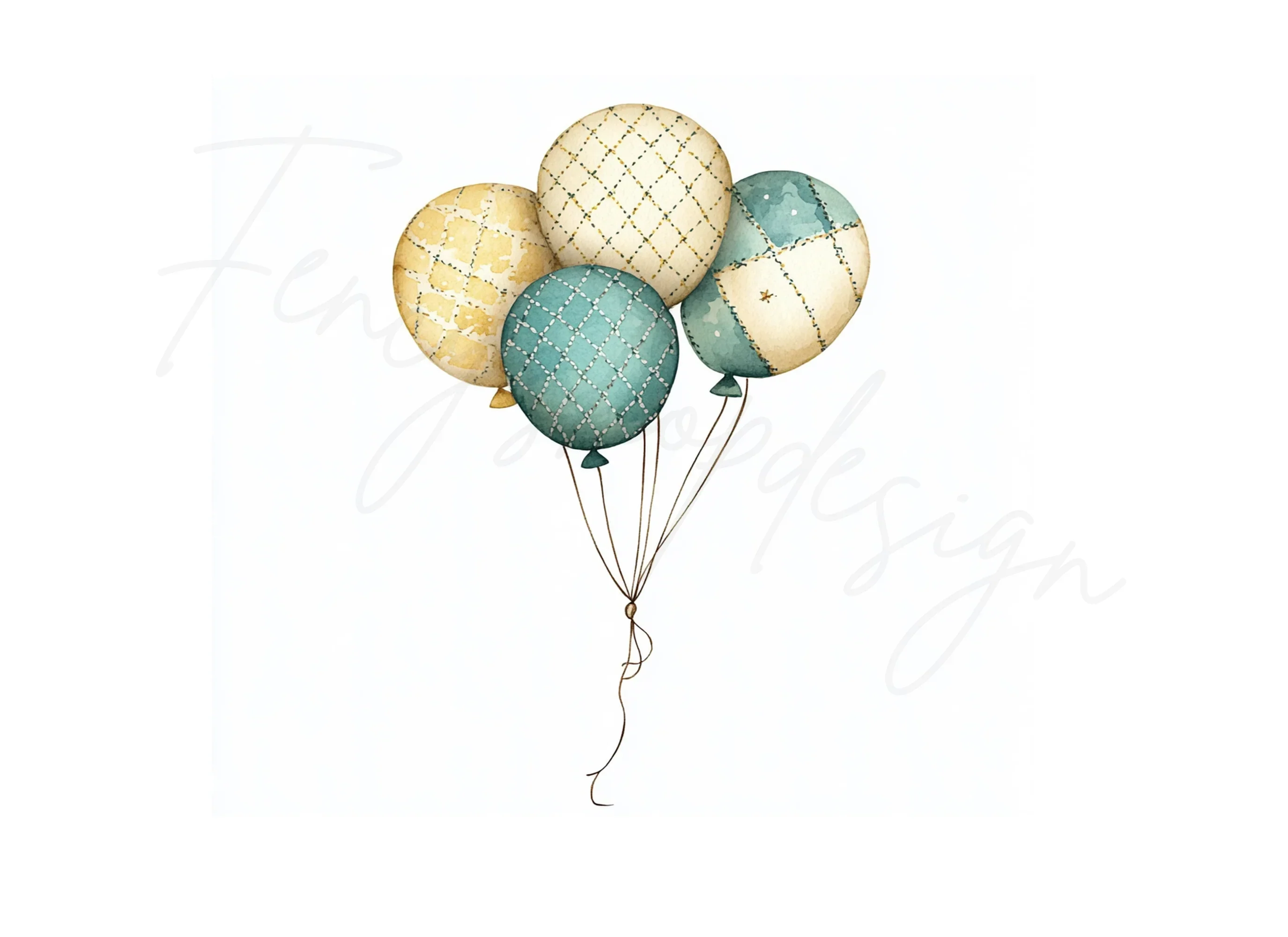 Boho Balloon Clipart Bundle - Image 2