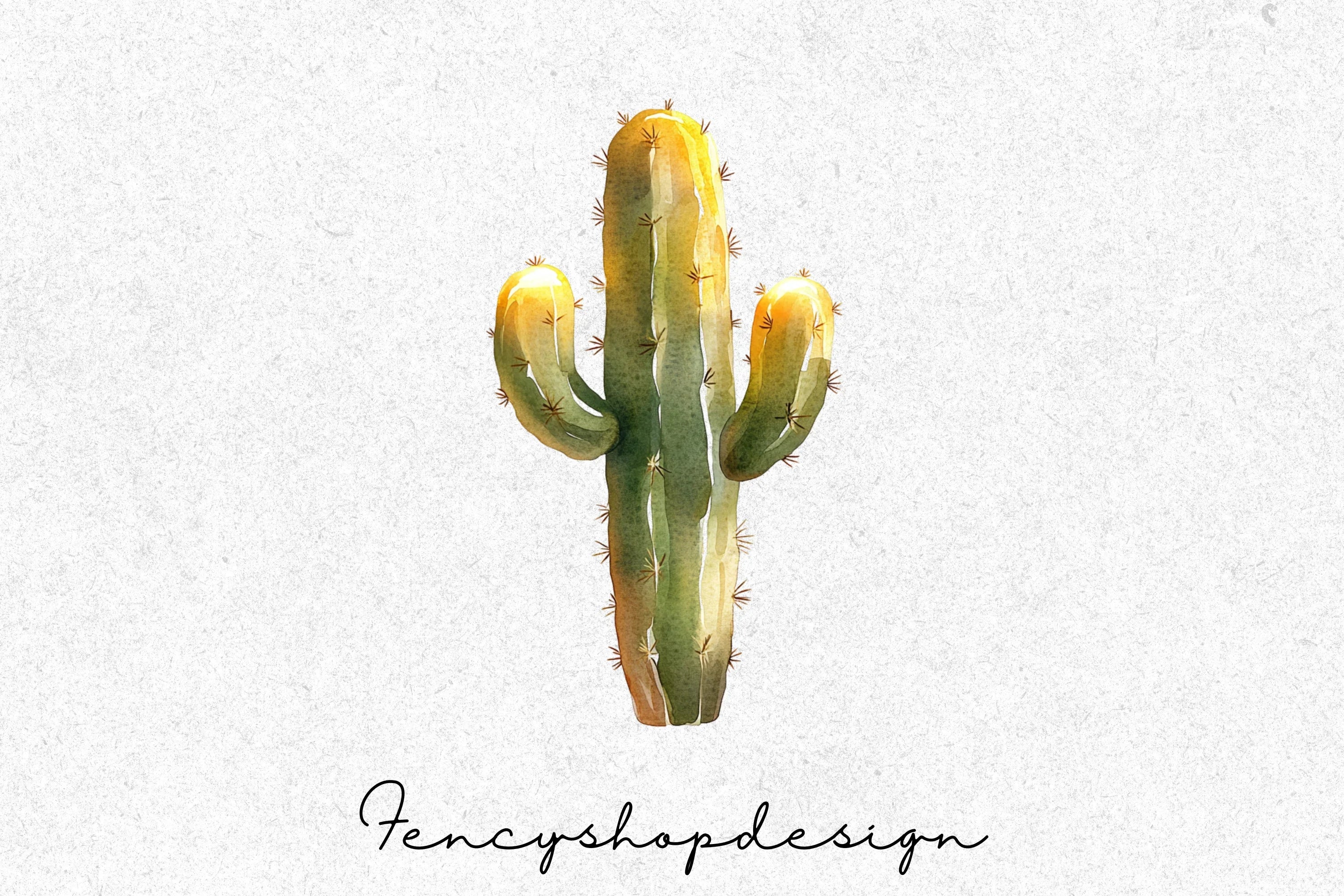Boho Cactus Clipart Bundle - Image 3