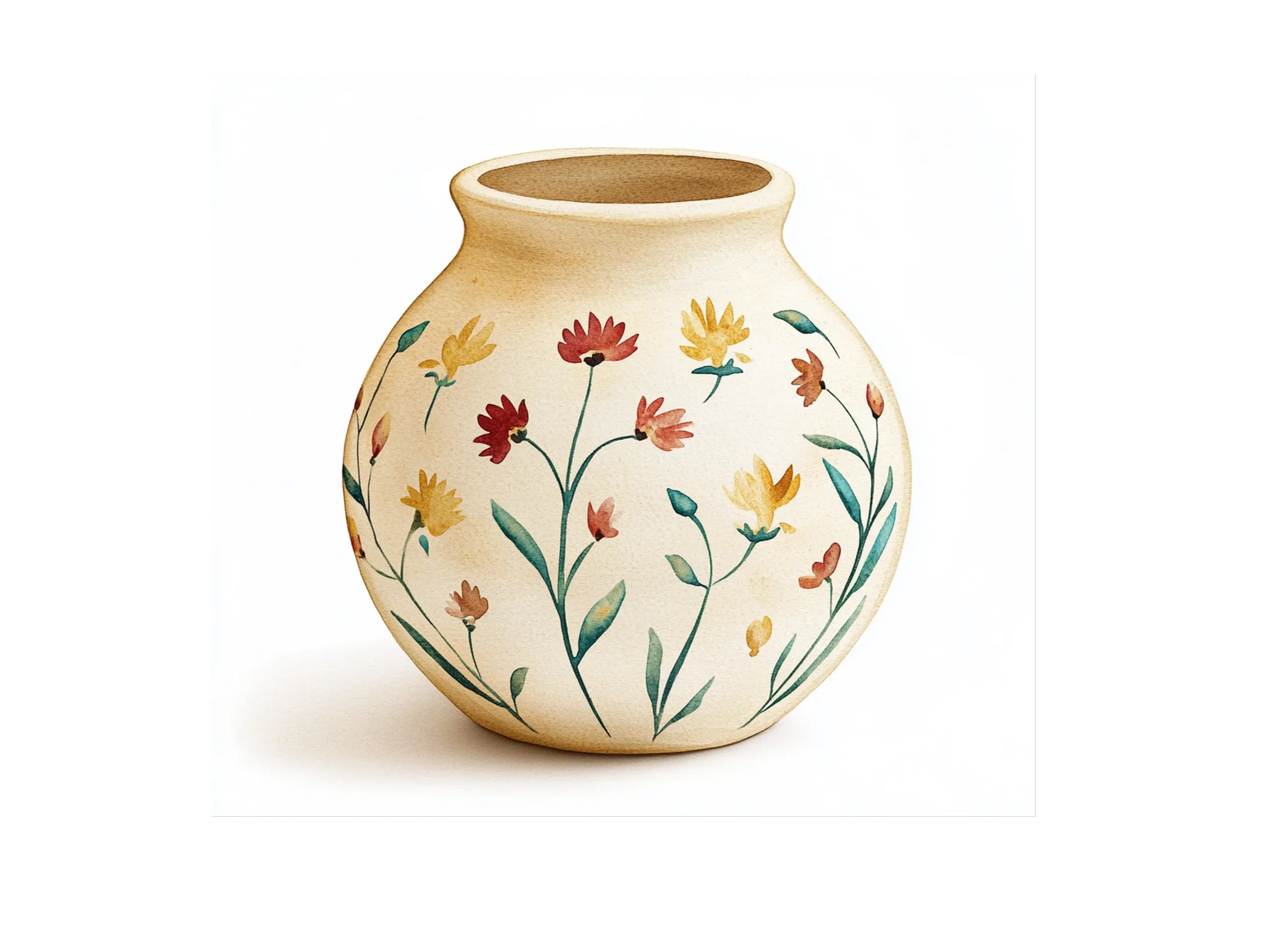 Boho Floral Vase Clipart Bundle - Image 2