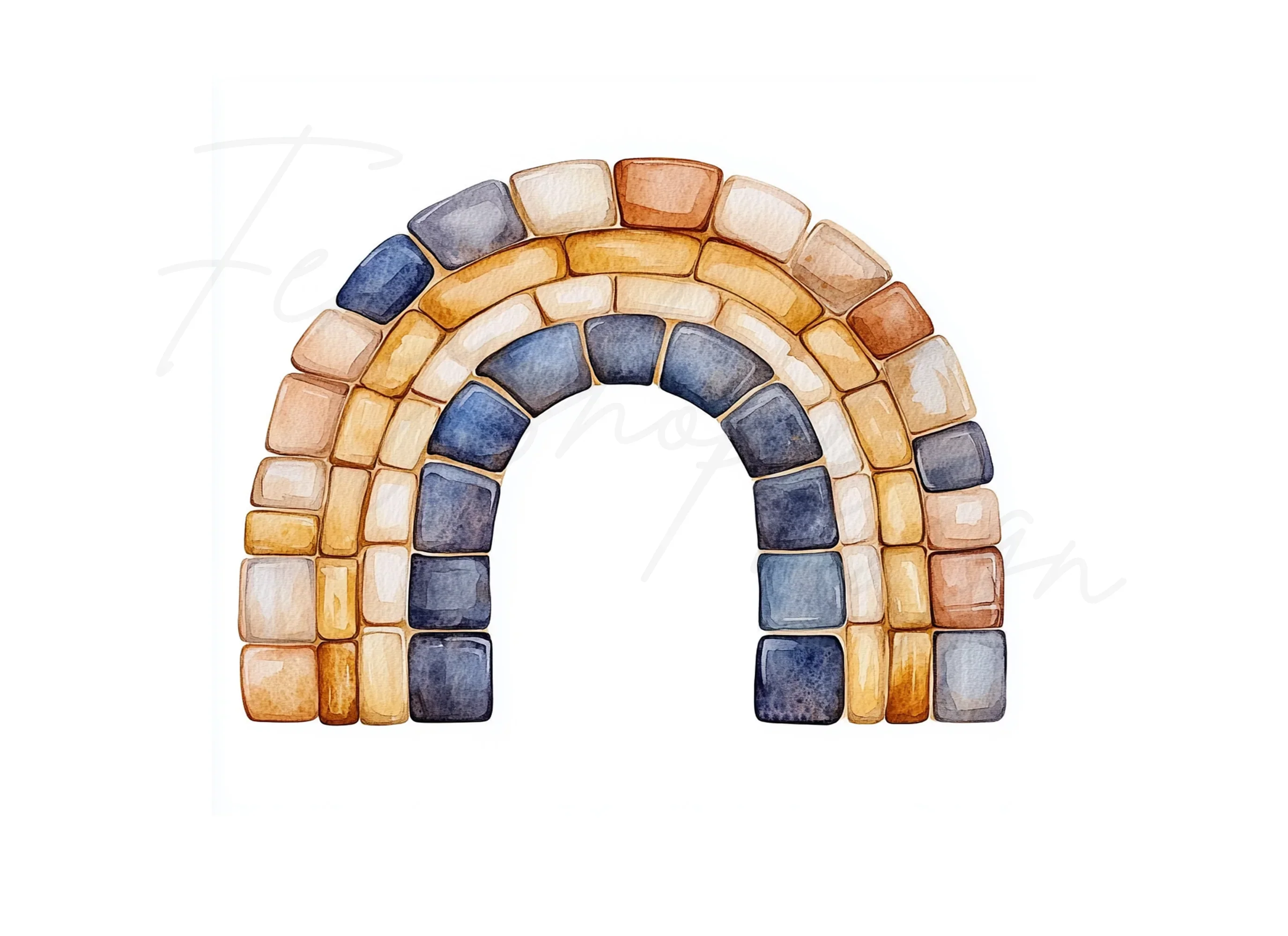 Boho Rainbow Arch Clipart Bundle - Image 2