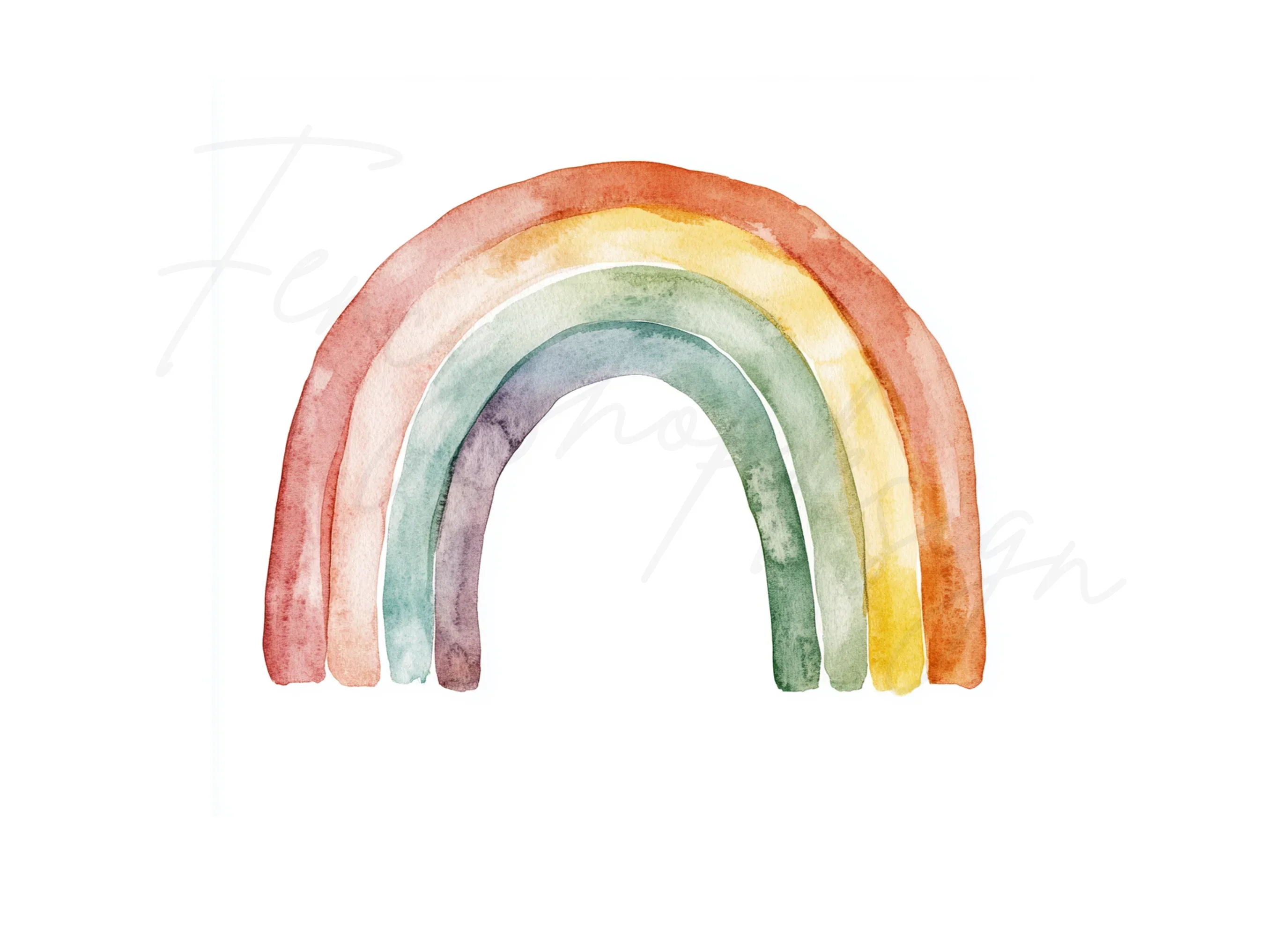Boho Rainbow Clipart Bundle - Image 2