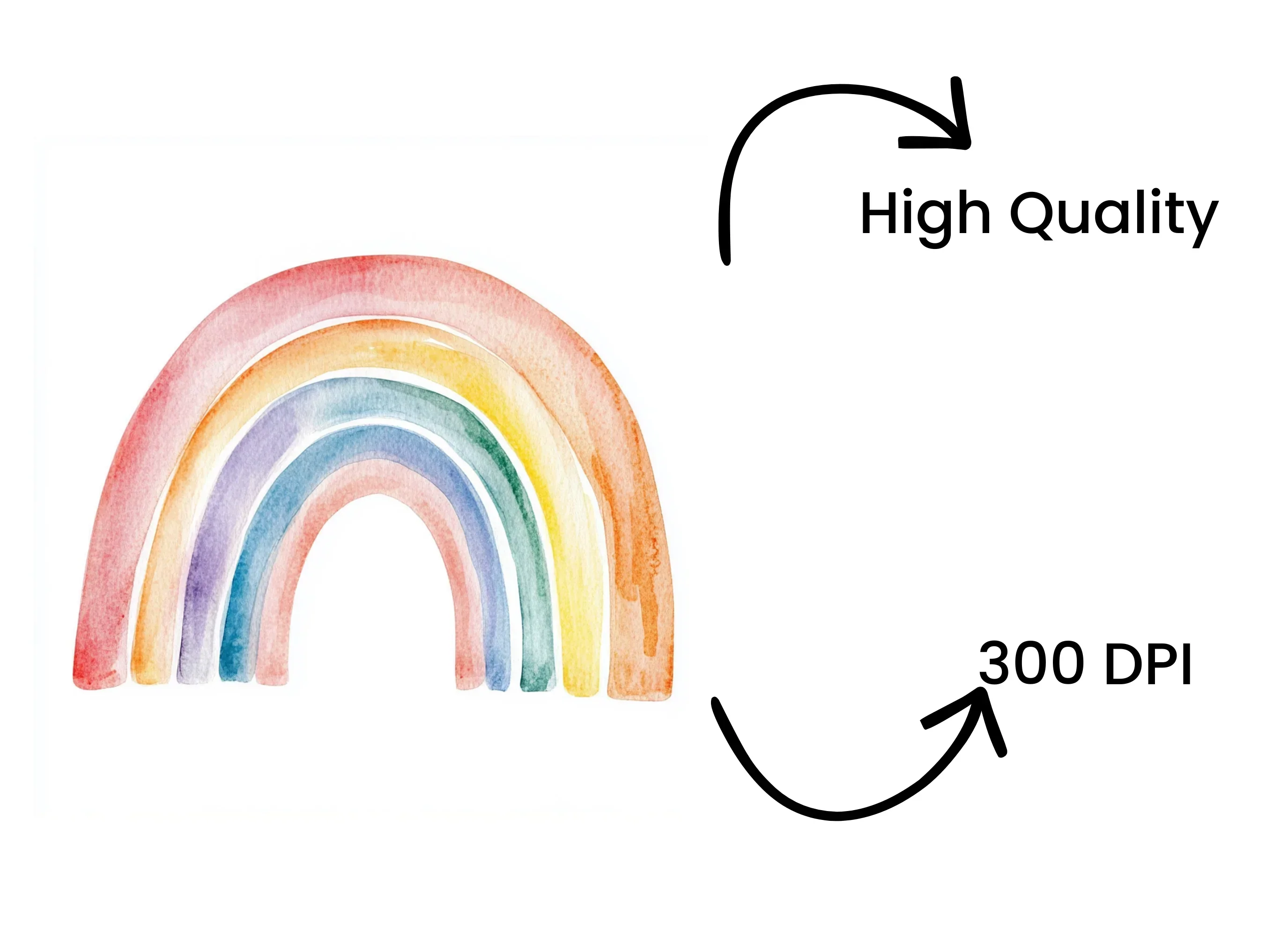 Boho Rainbow Clipart Bundle - Image 4