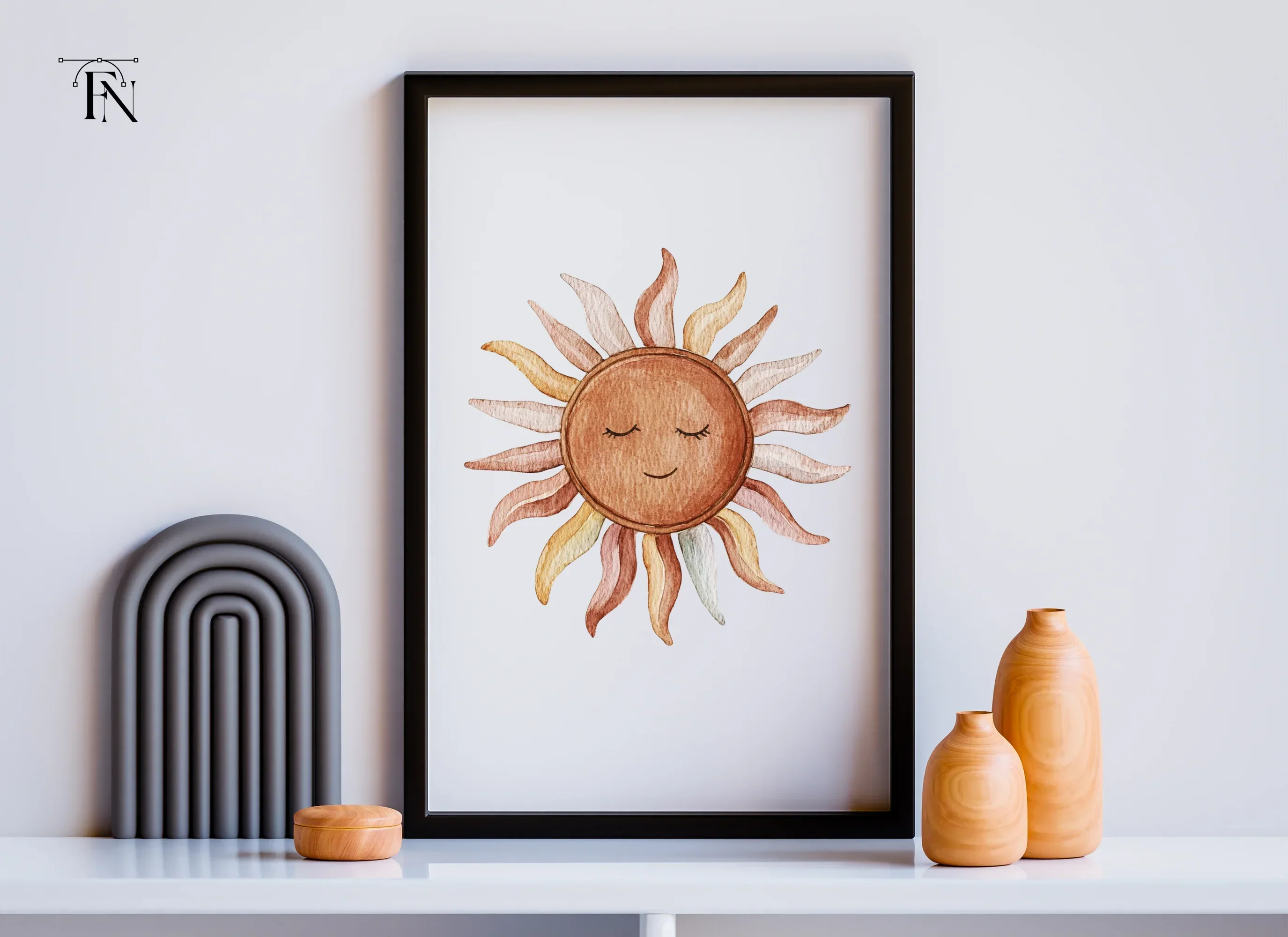 Boho Sun Clipart Bundle - Image 6