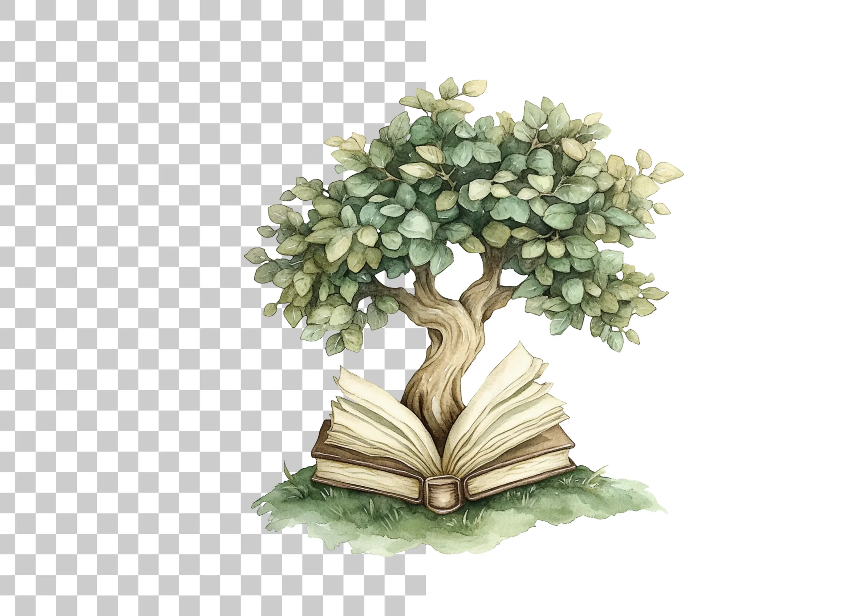 Book Tree Clipart Bundle - Image 2