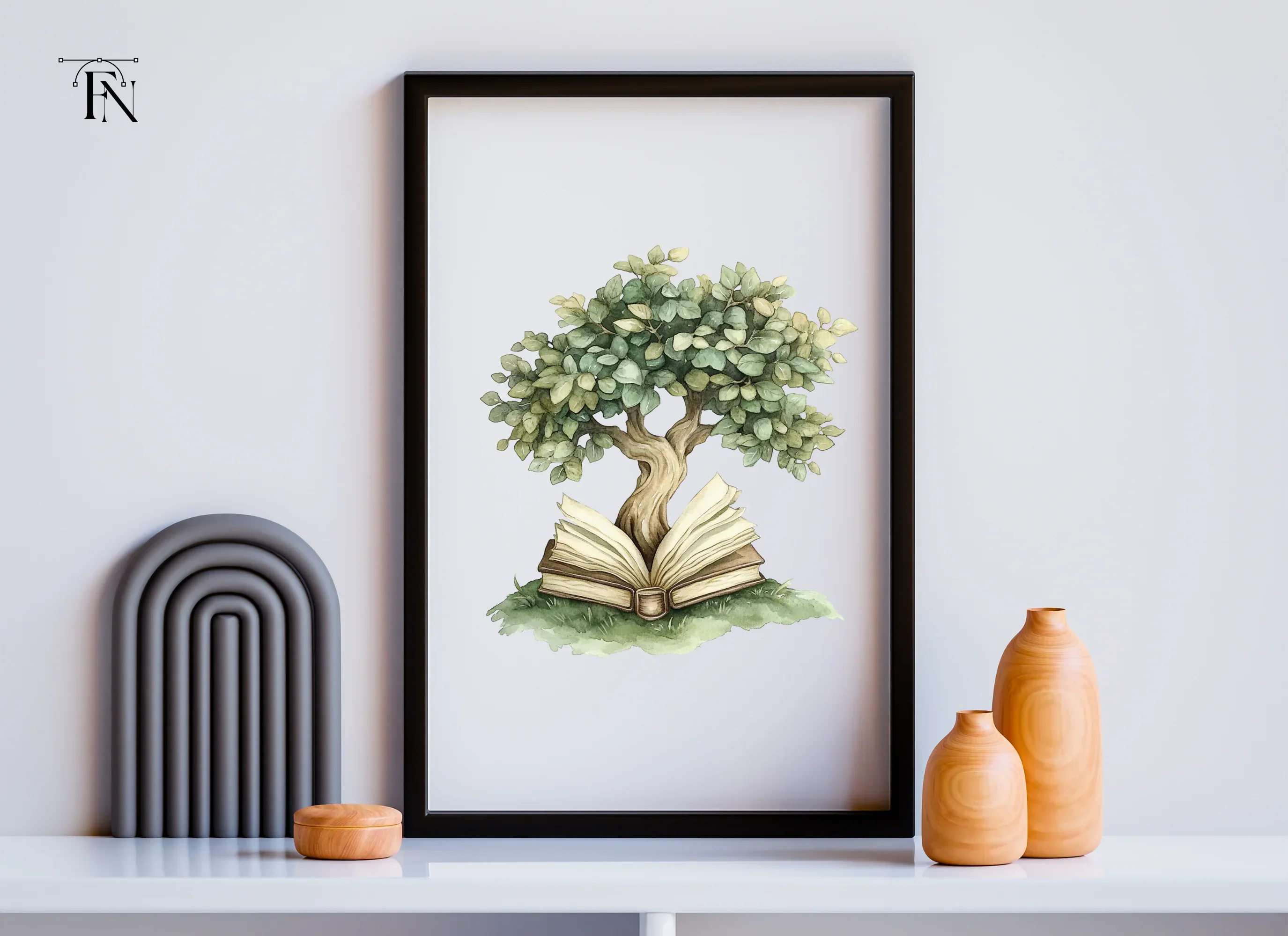 Book Tree Clipart Bundle - Image 6