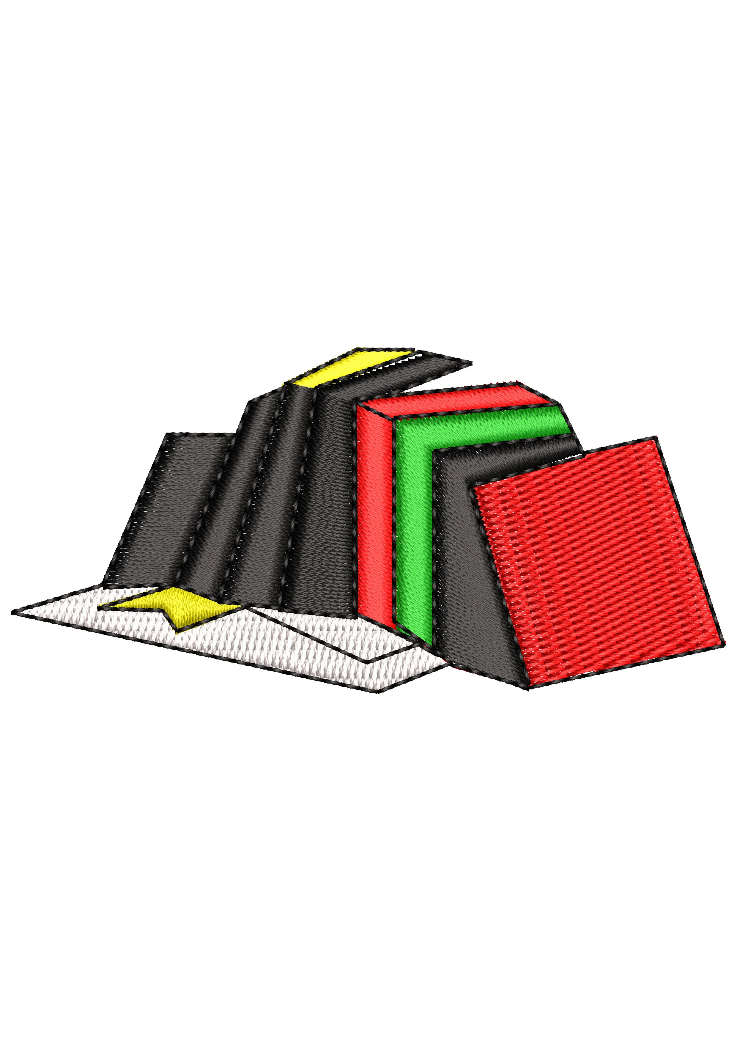 Books Embroidery Design