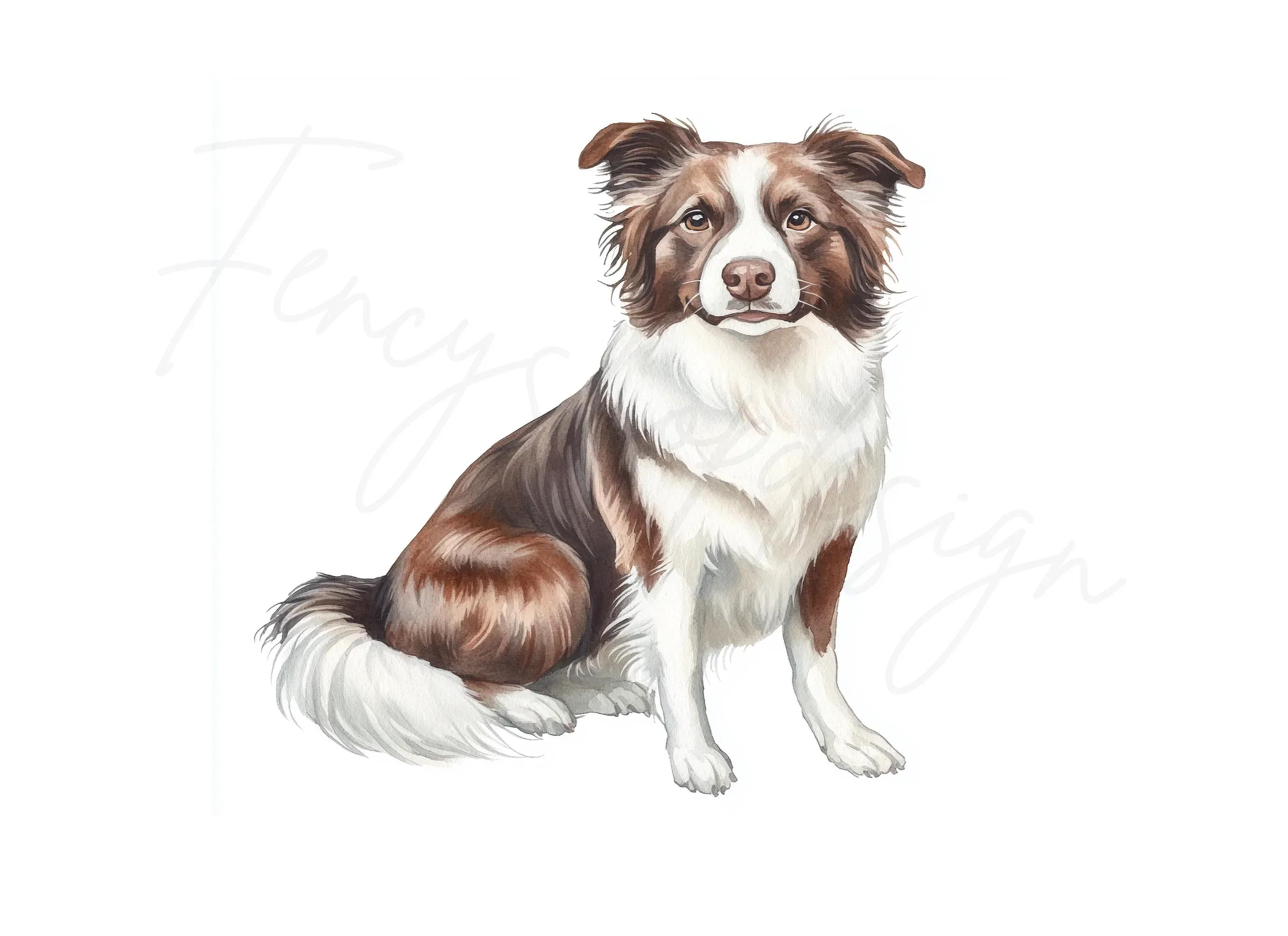 Border Collie Dog Illustration Clipart Bundle - Image 3
