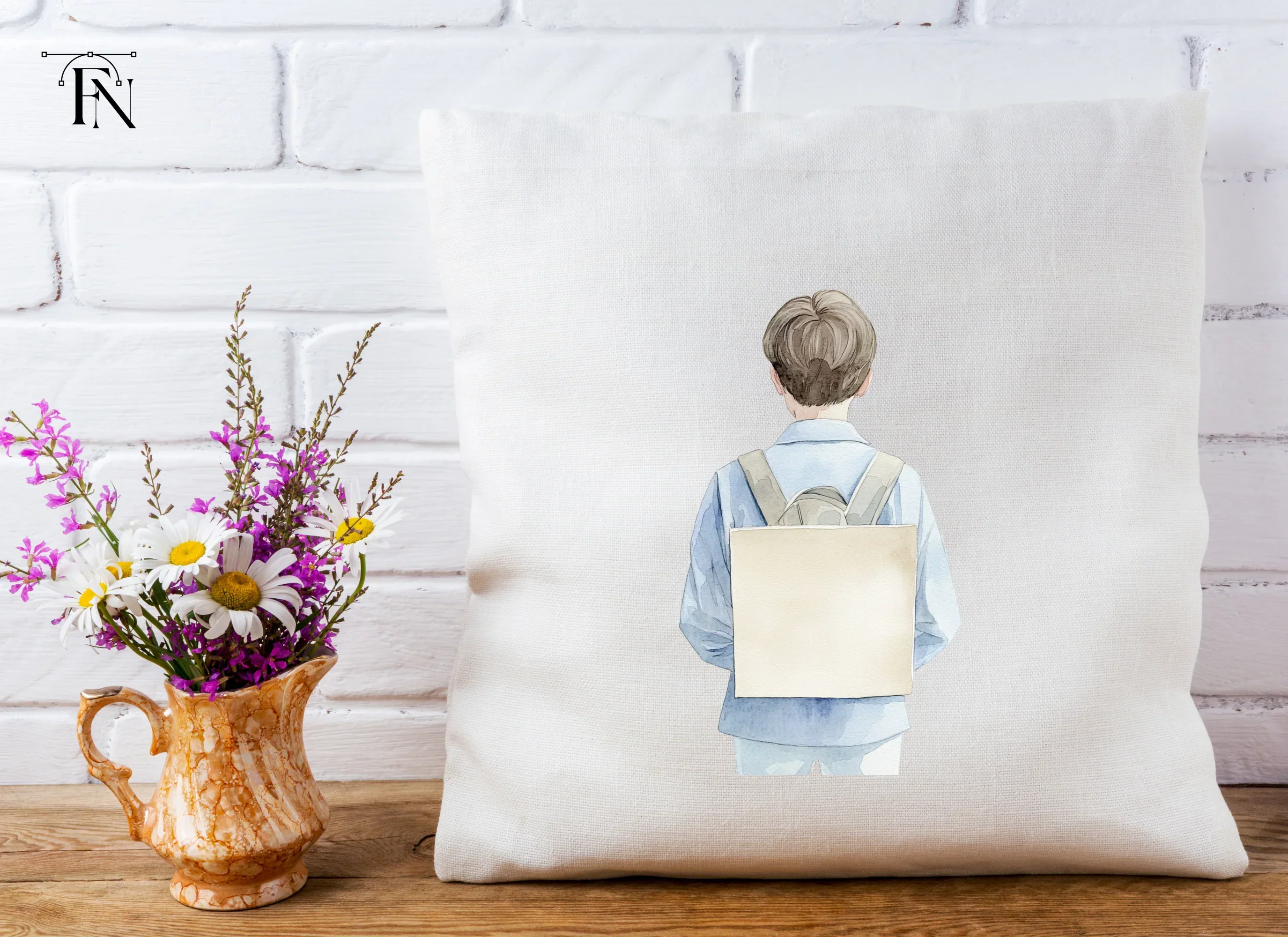 Boy With Backpack Clipart Bundle - Image 3