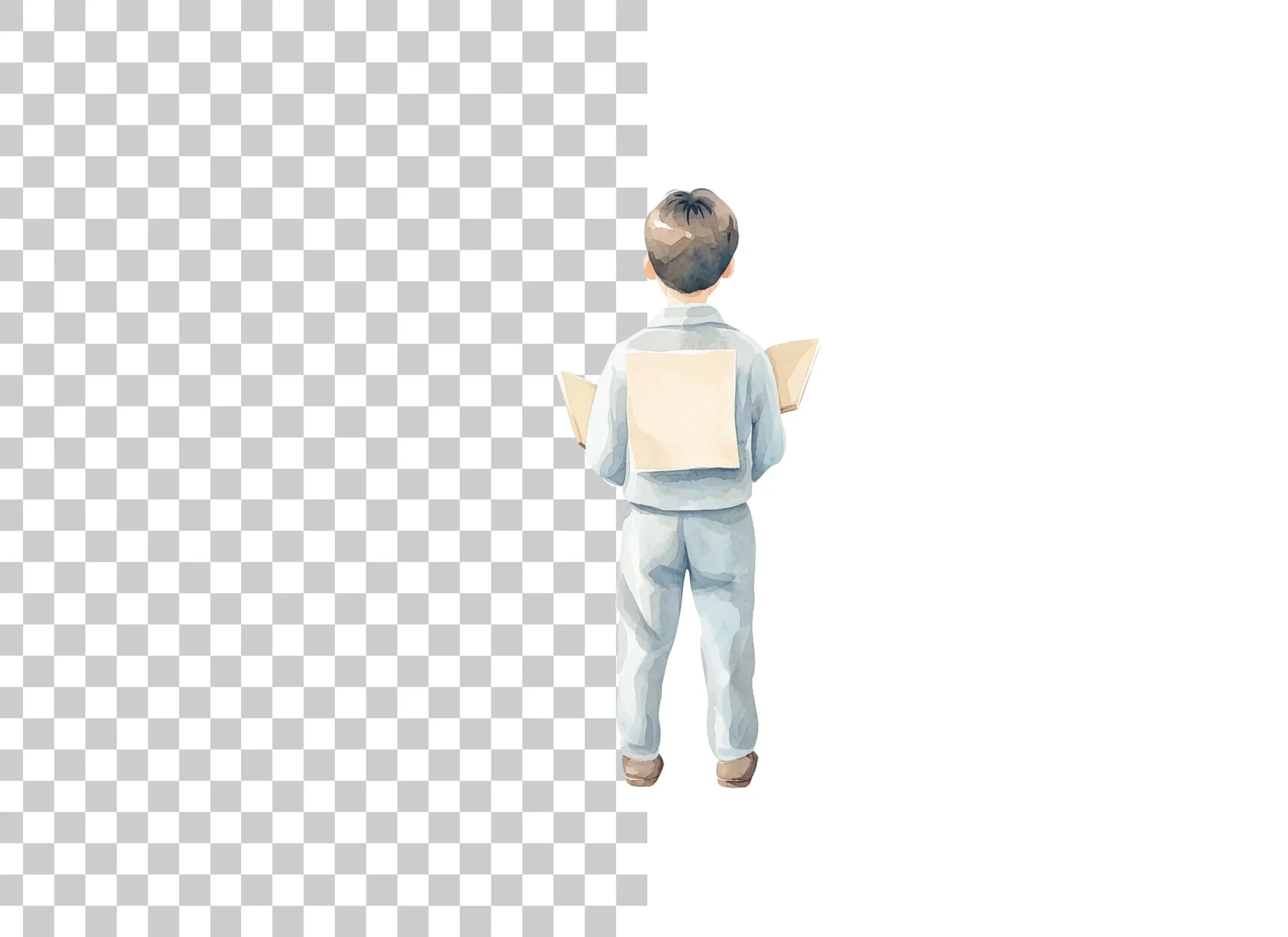 Boy With Backpack Clipart Bundle - Image 6