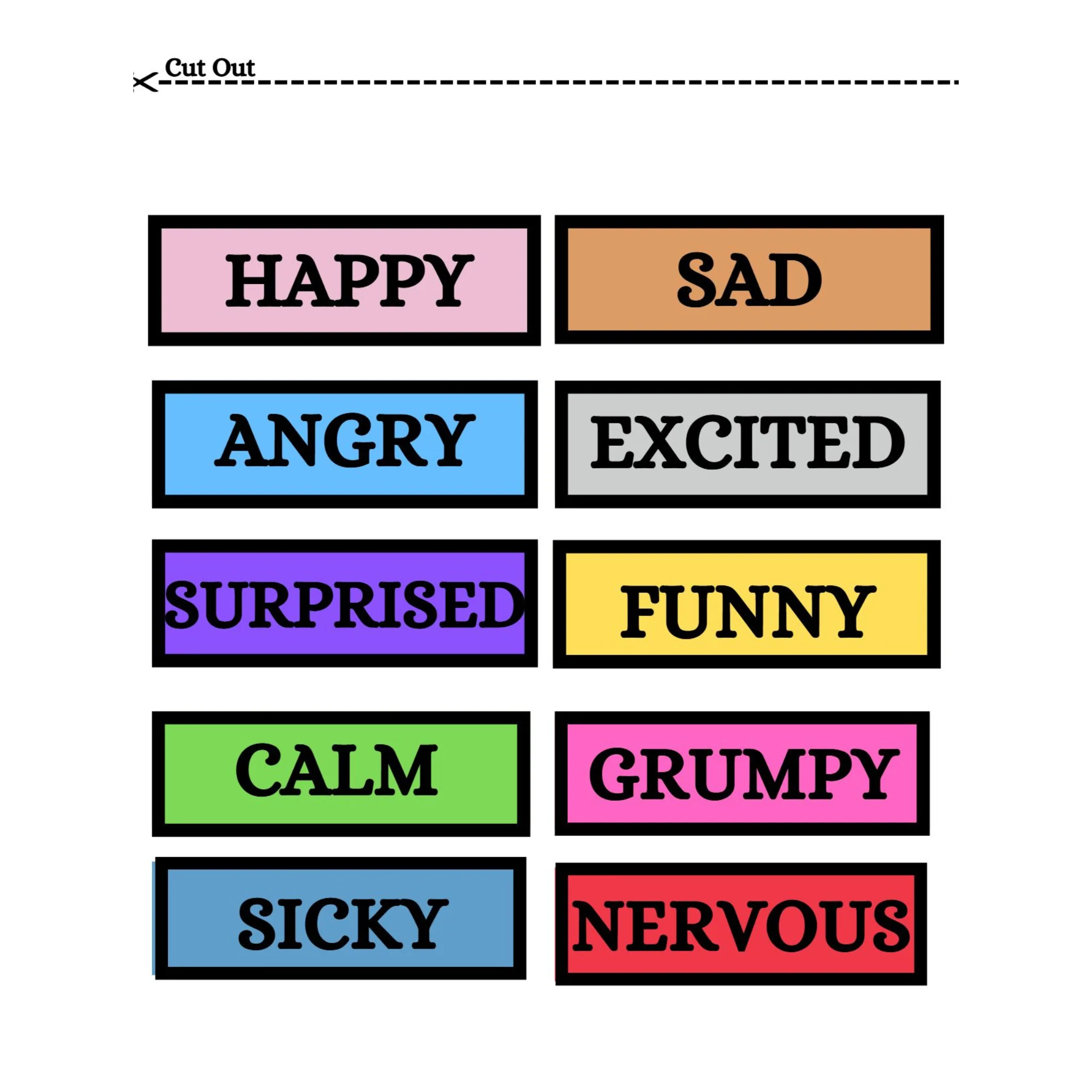 Boys Emotions Activity Flashcards - Image 4