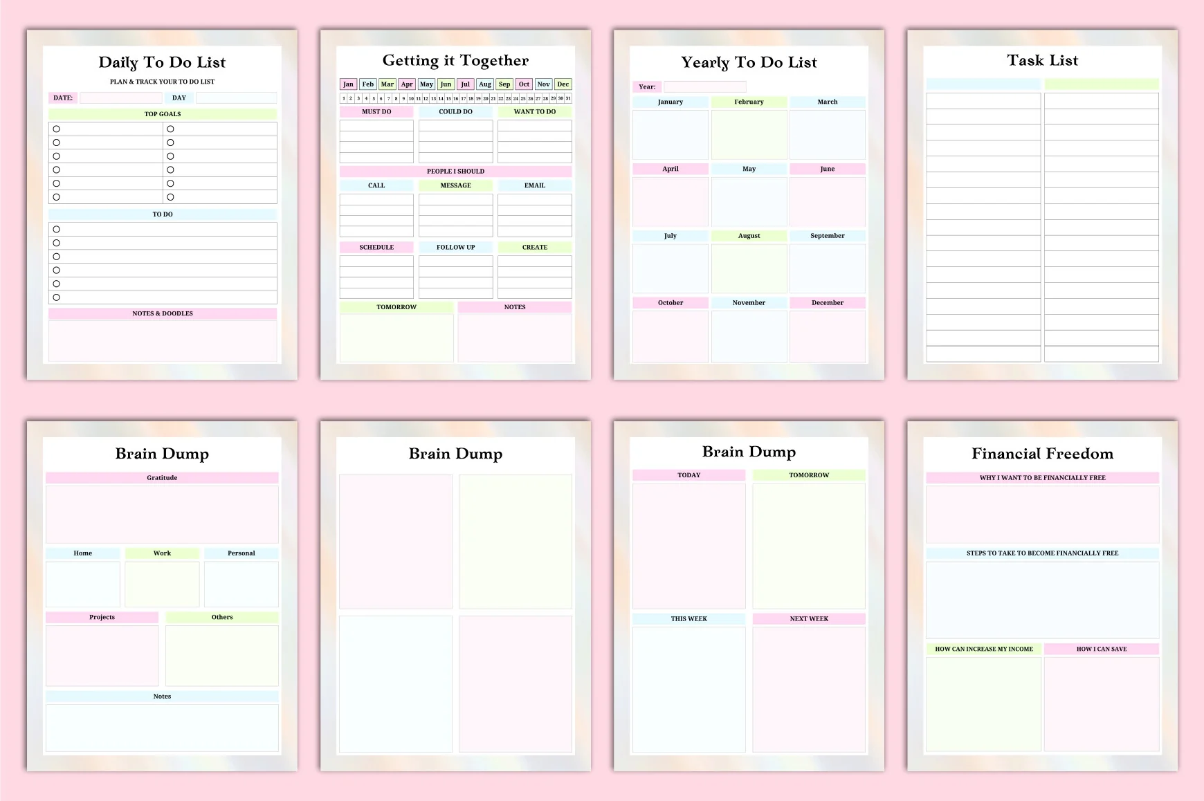 Brain Dump Worksheets Planner - Image 3