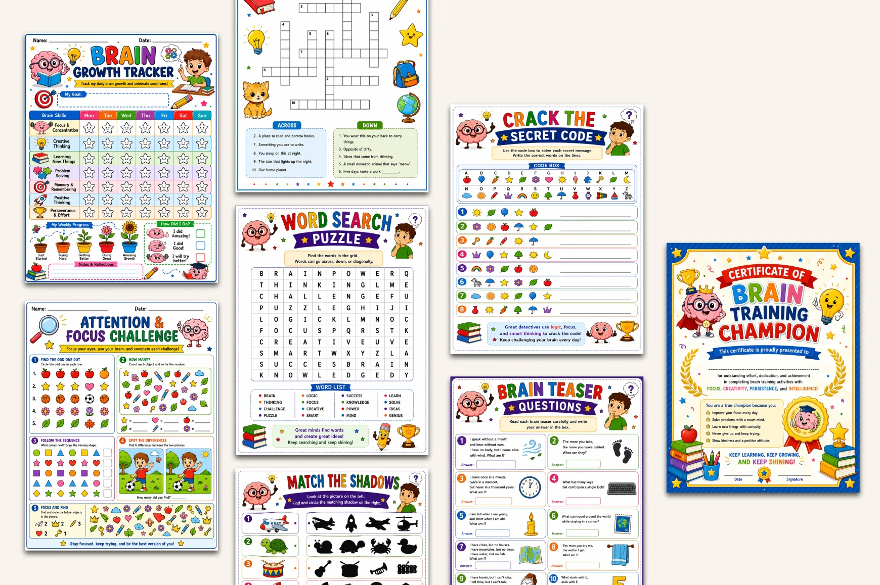 Brain Training For Kids Workbook - Image 4