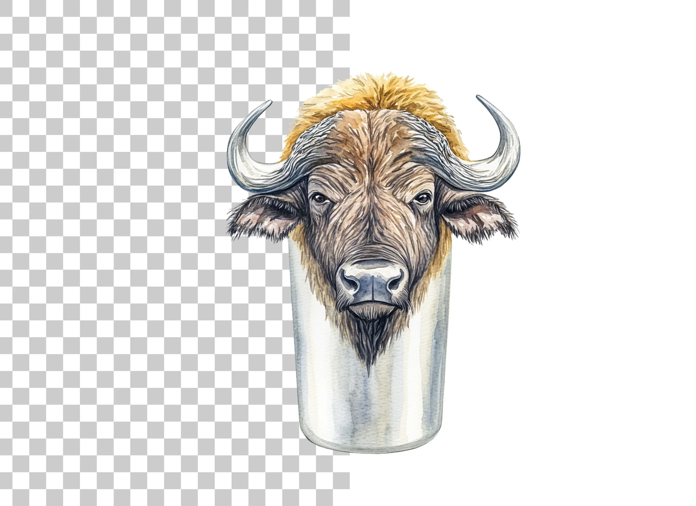 Buffalo Head Clipart Bundle - Image 2