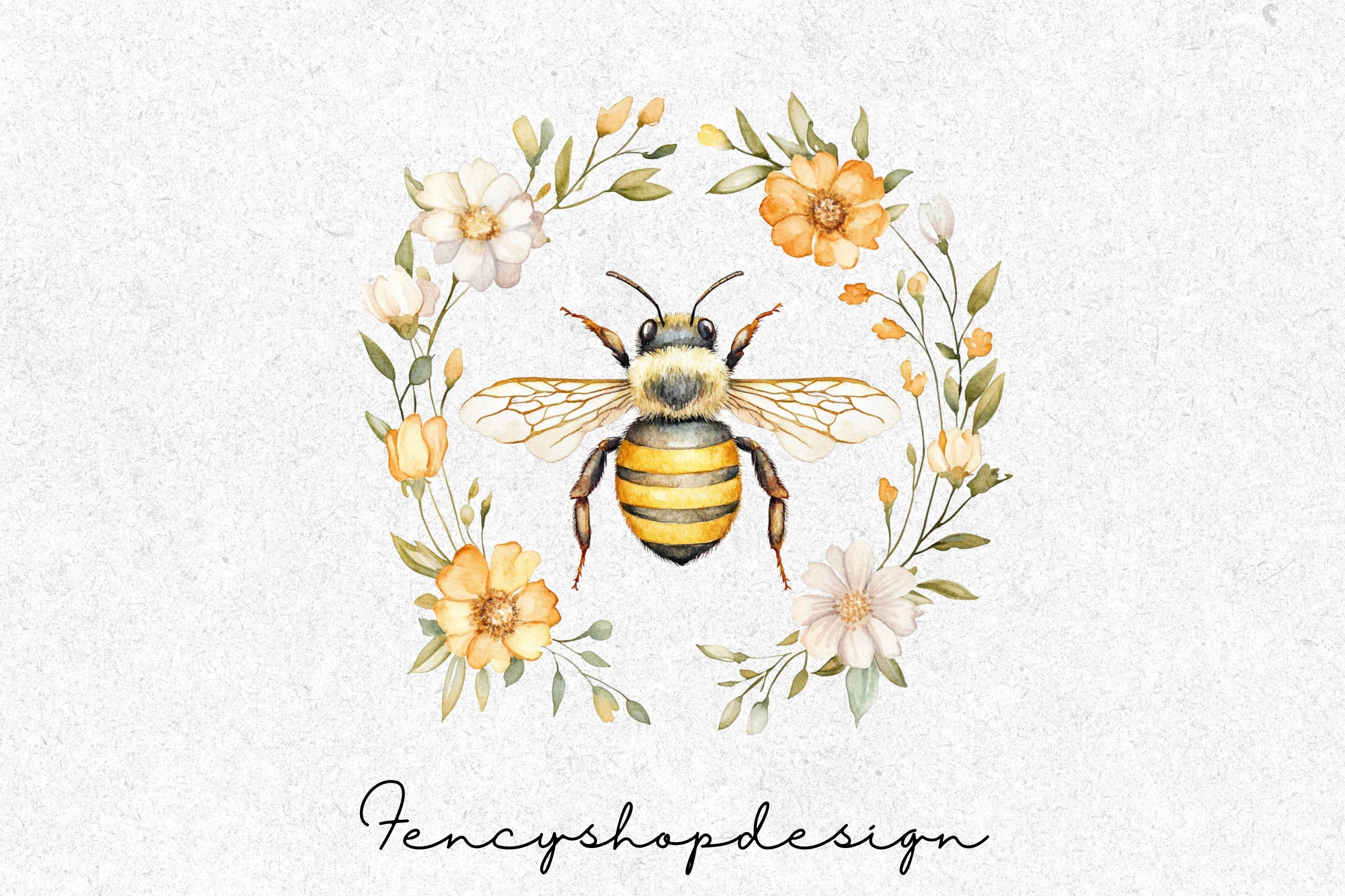 Bumble Bee Clipart Bundle - Image 4