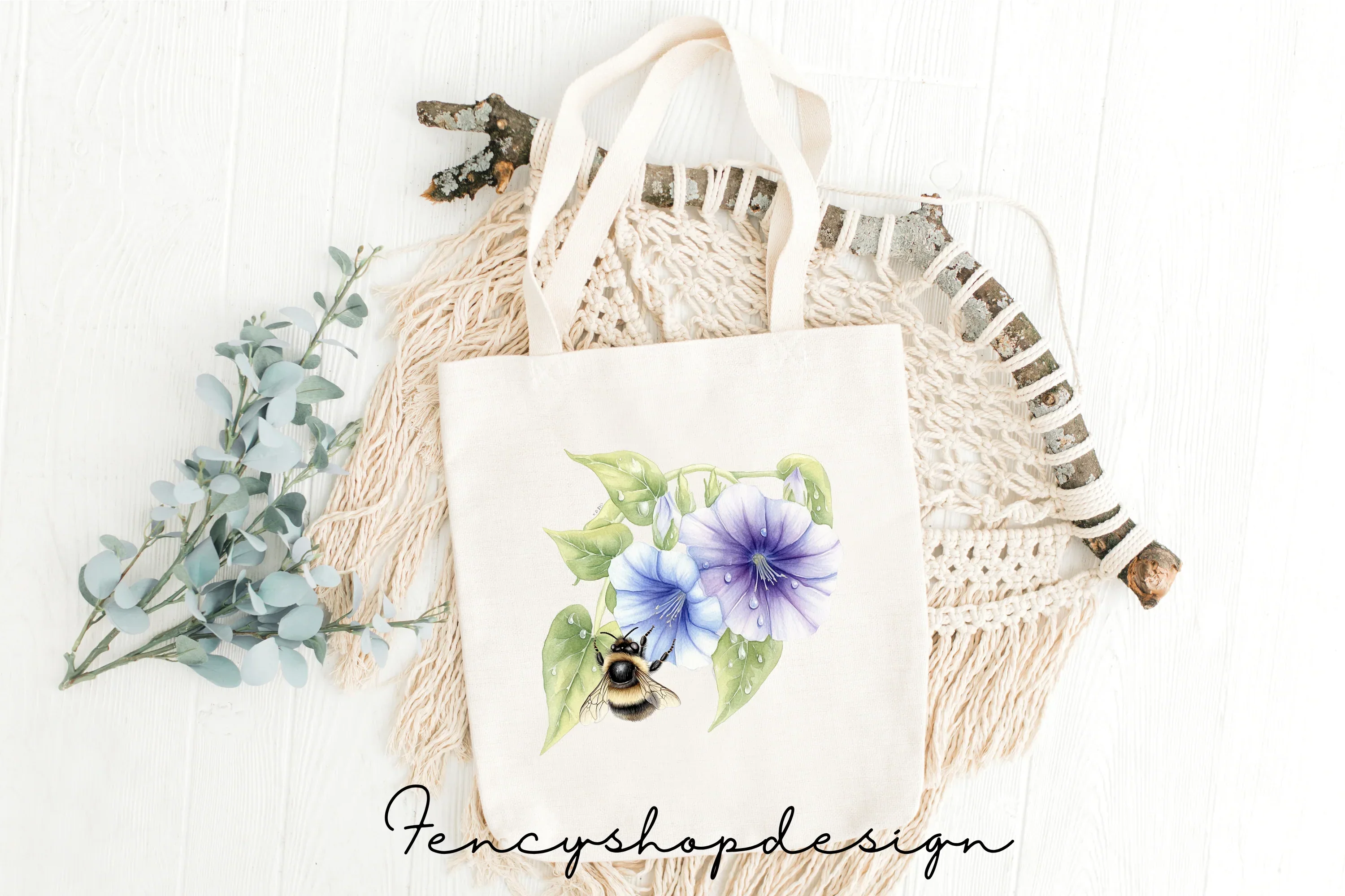 Bumblebee Flower Clipart Bundle - Image 8