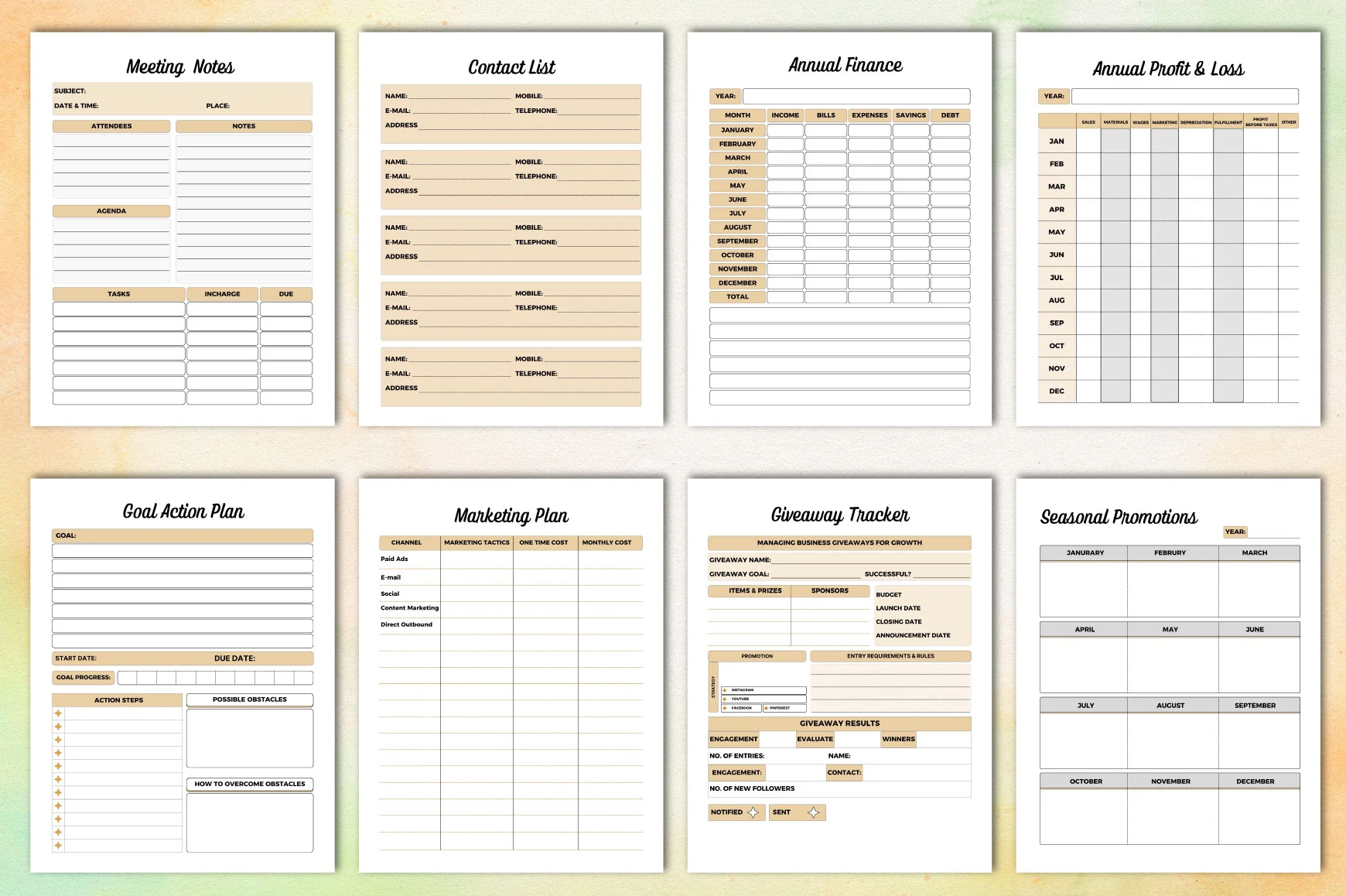 Business Planner Template - Image 4