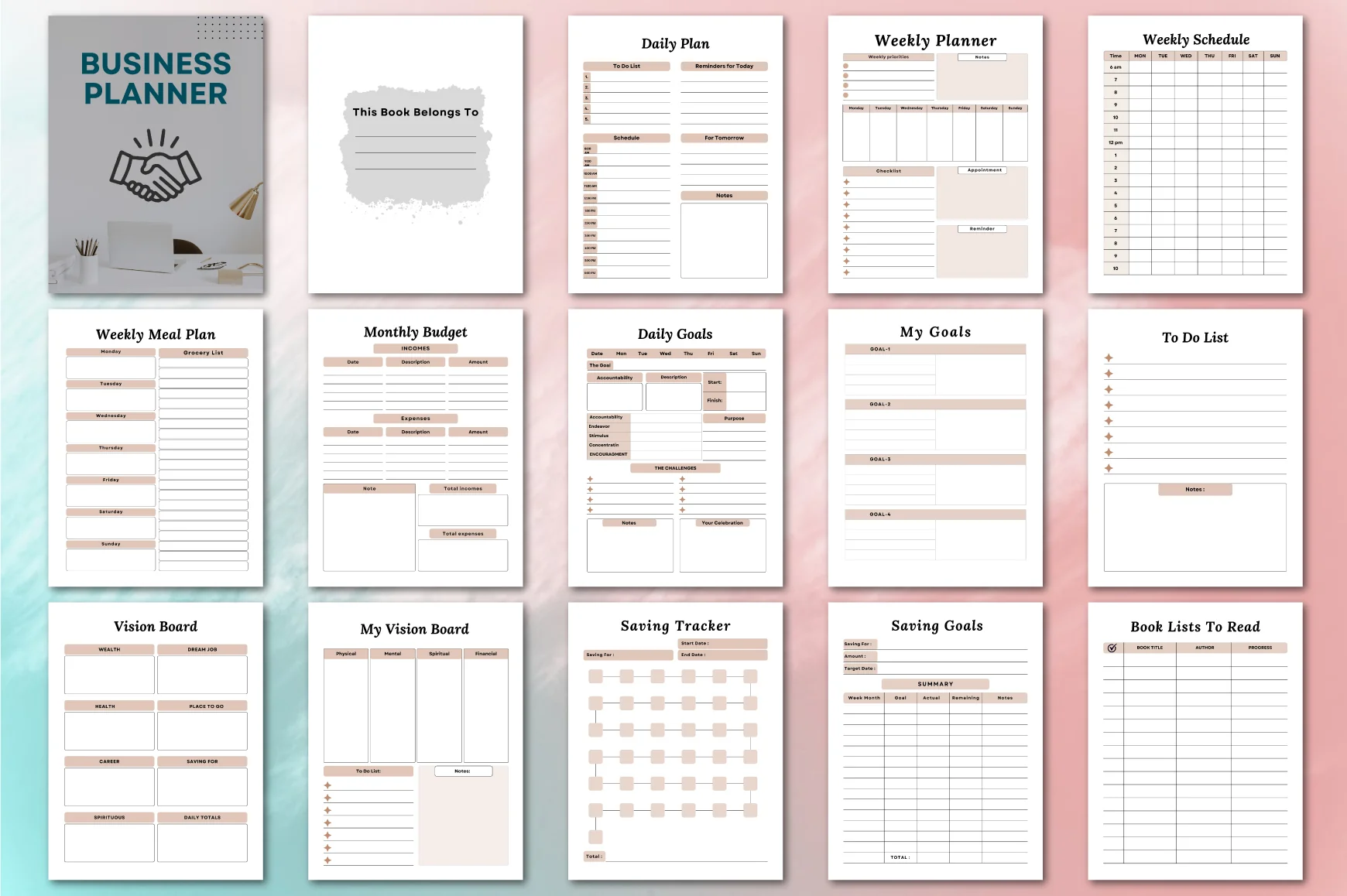 Business Planner Template - Image 2