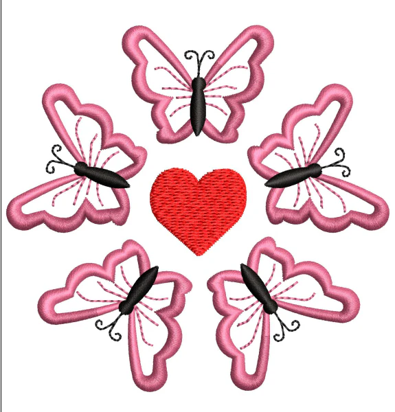 Butterflies Embroidery Design