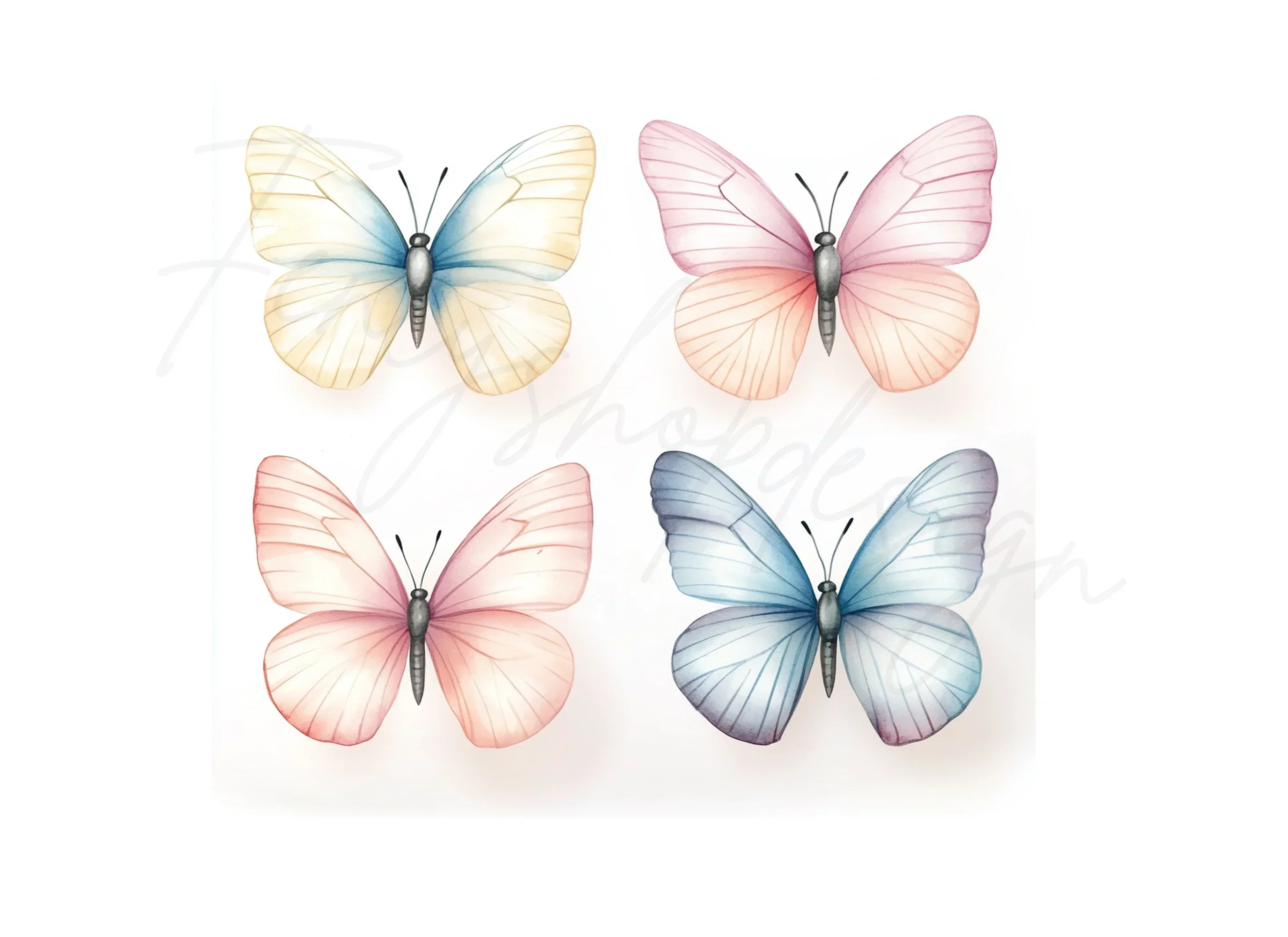 Butterfly Clipart Bundle - Image 3