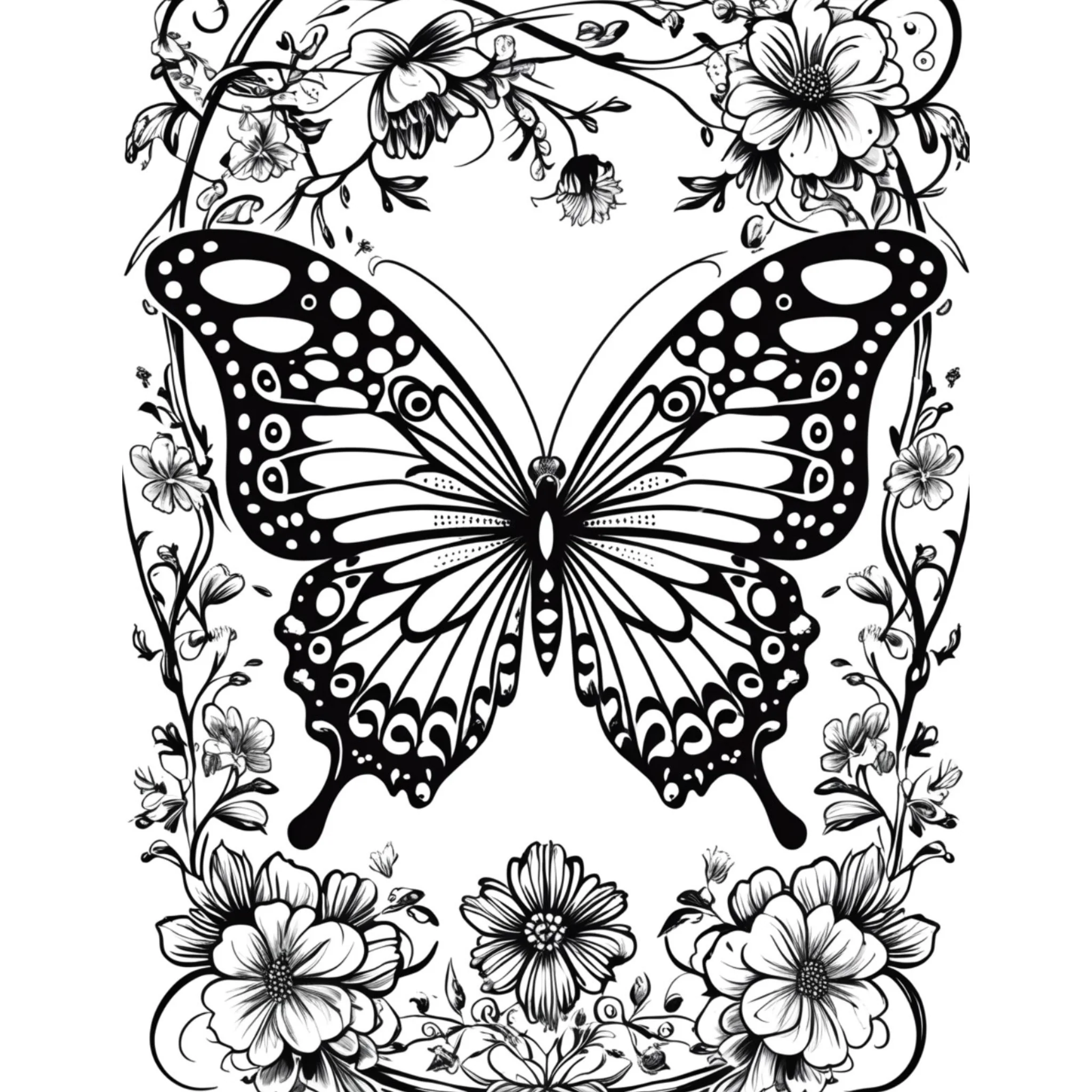 Butterfly Coloring Pages - Image 5