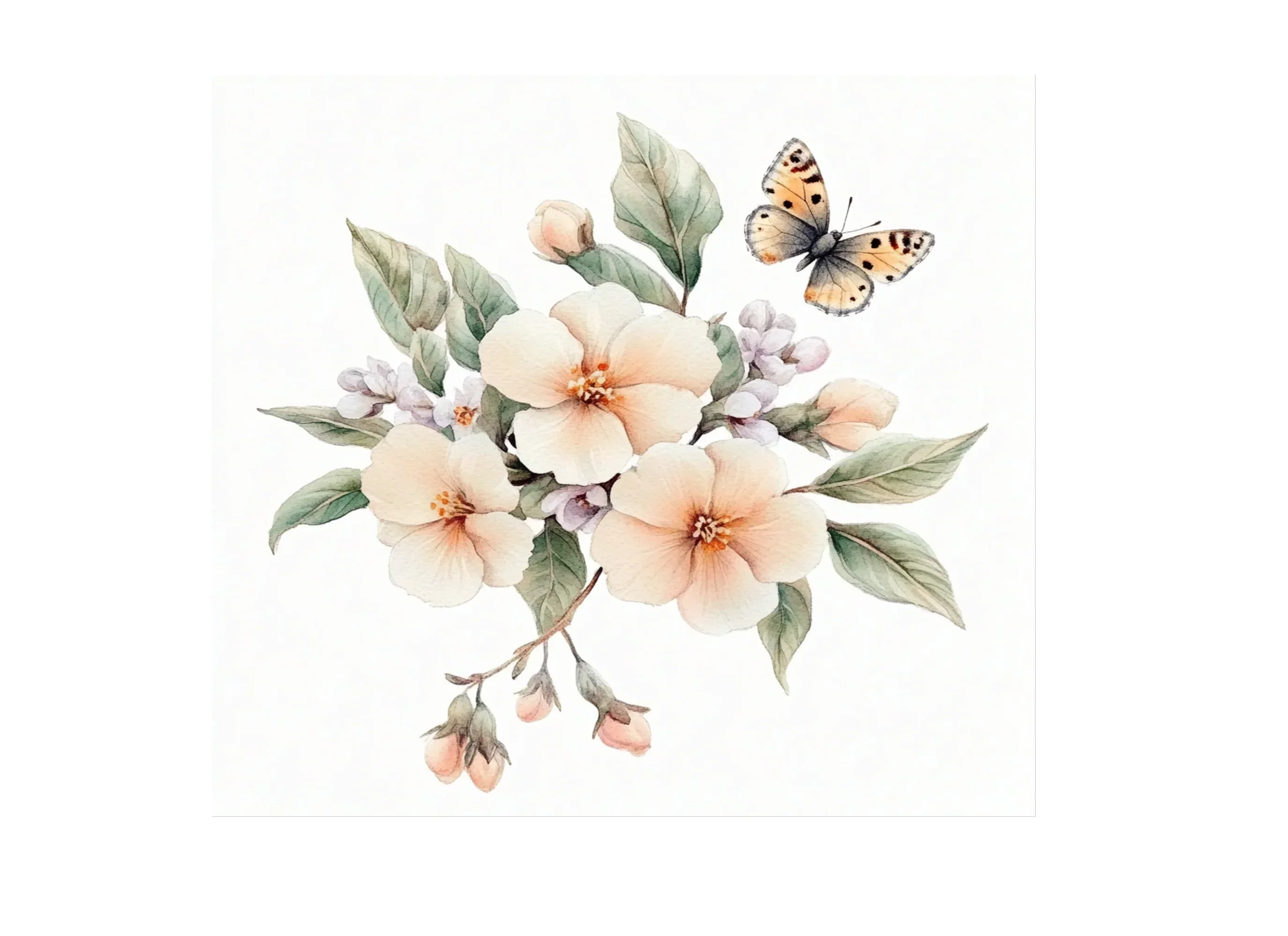 Butterfly Floral Clipart Bundle - Image 2