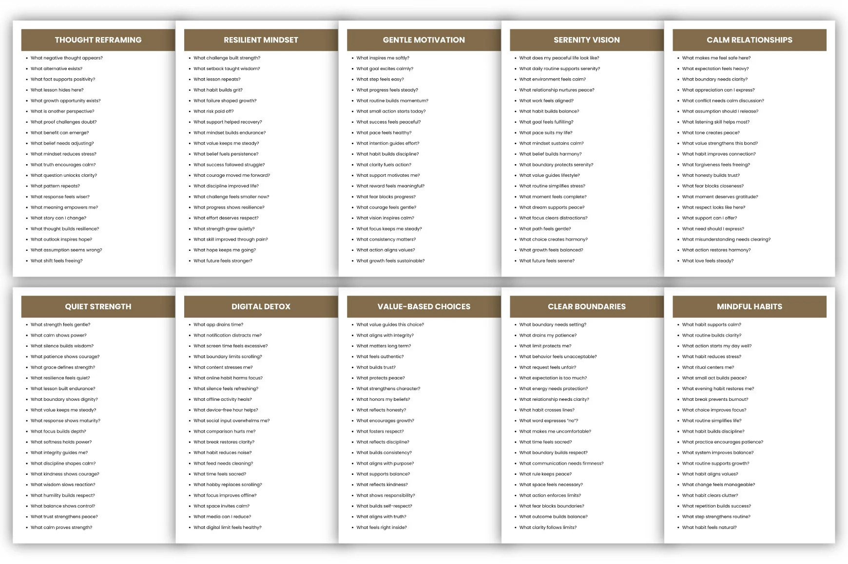 Calm Clarity Prompts for Mindfulness - Image 4