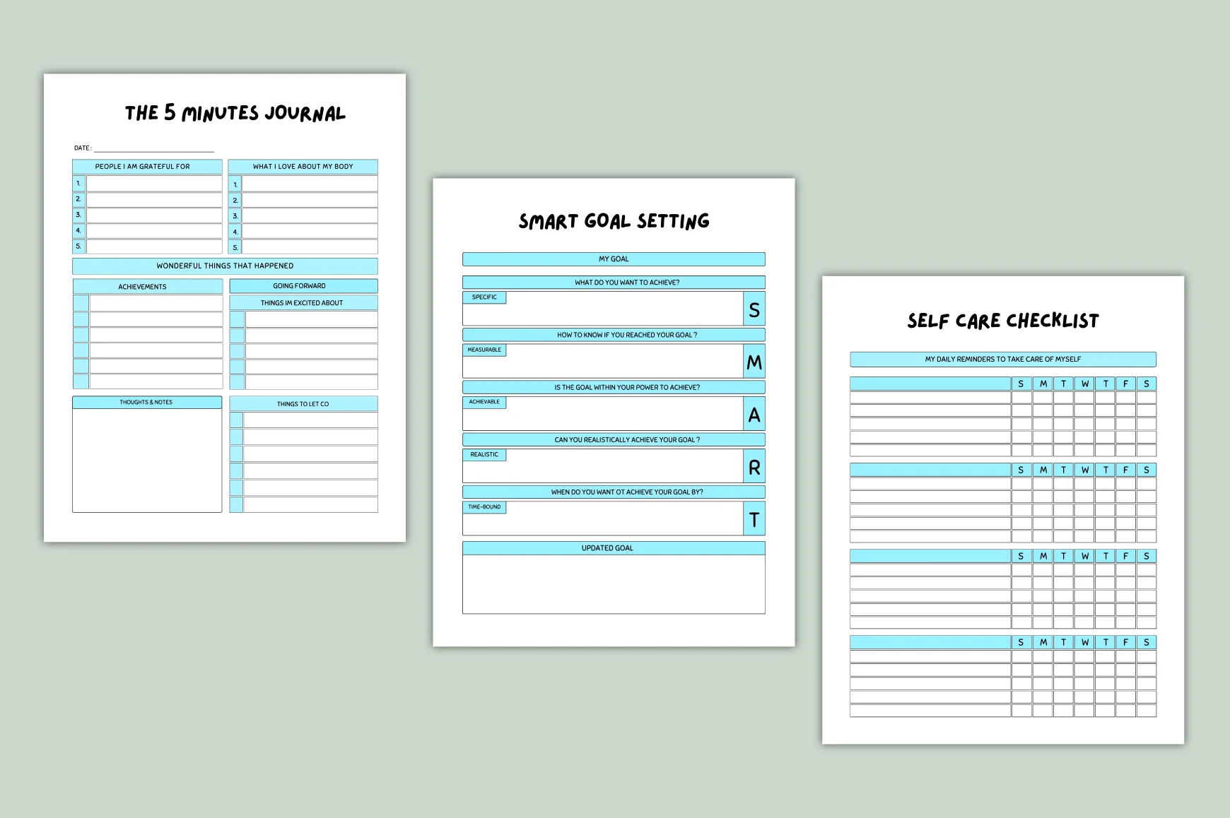 Calm Mind Self Care Journal - Image 2