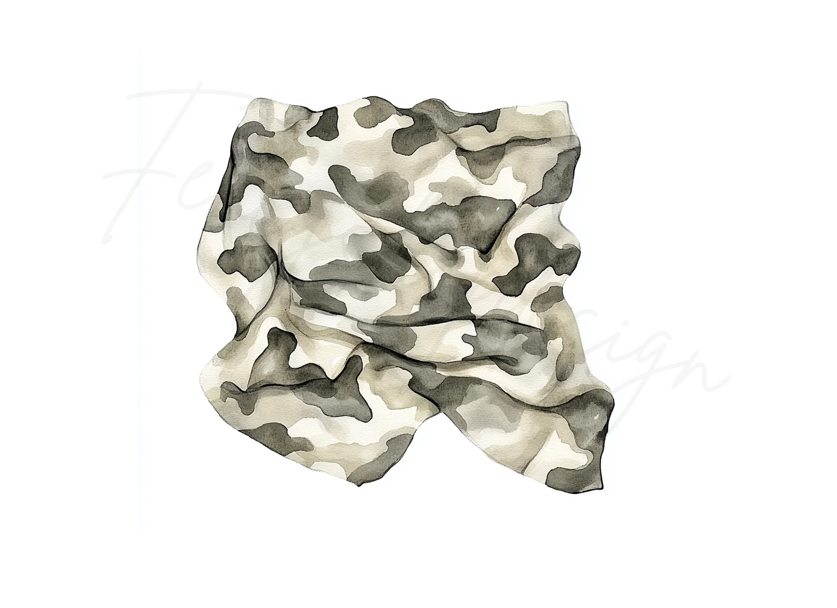 Camouflage Pattern Clipart Bundle - Image 2
