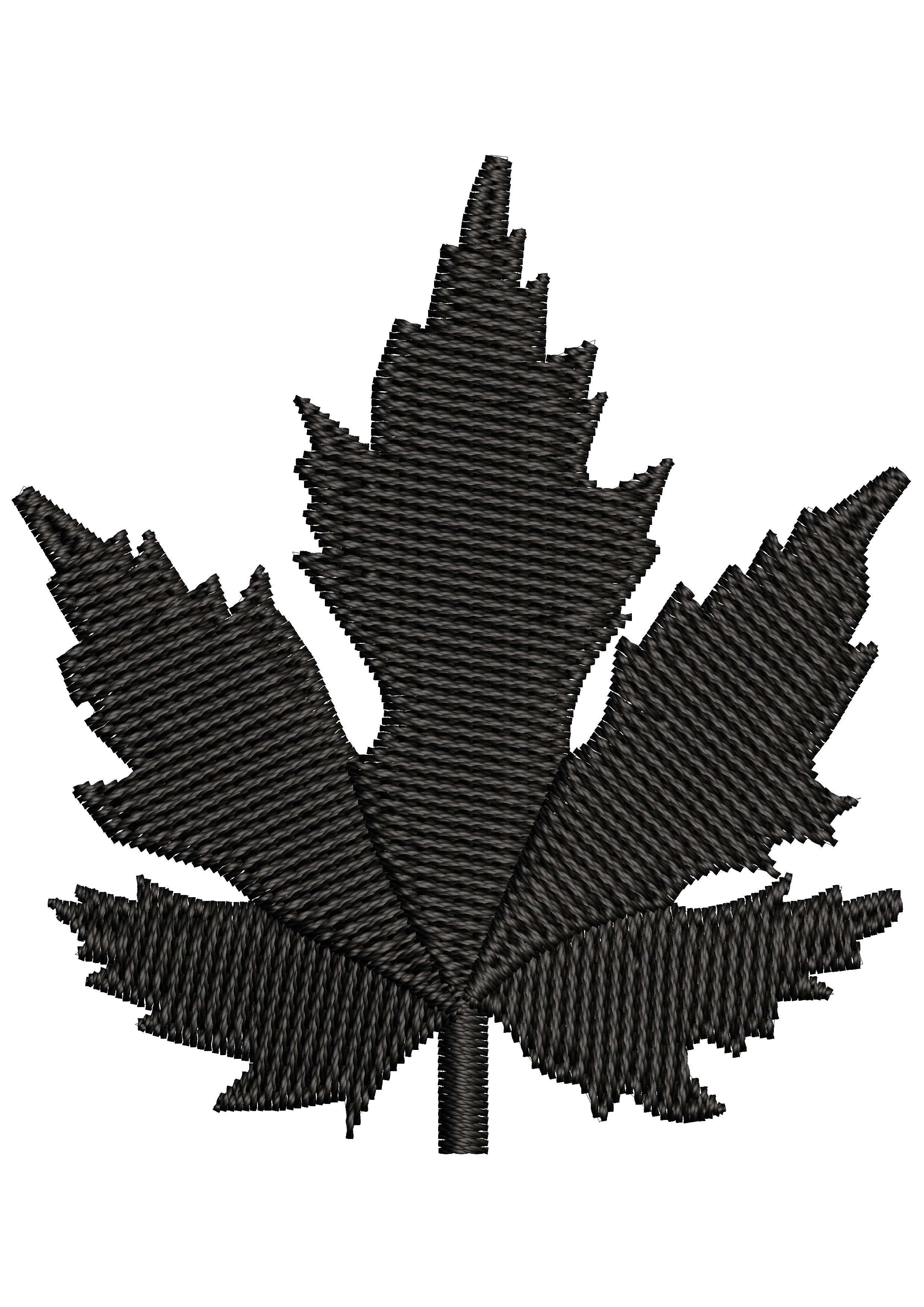 Canada Leaf Embroidery Design