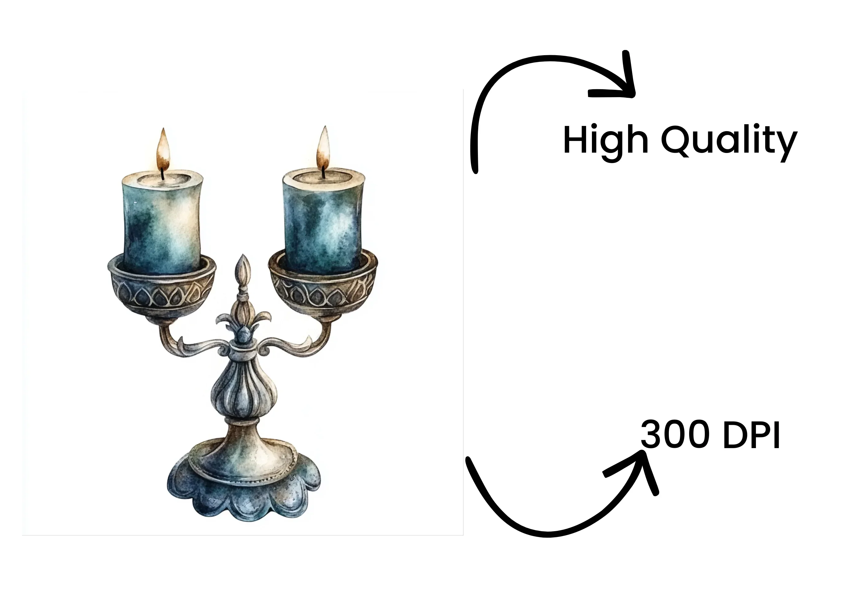 Candelabra Clipart Bundle - Image 4