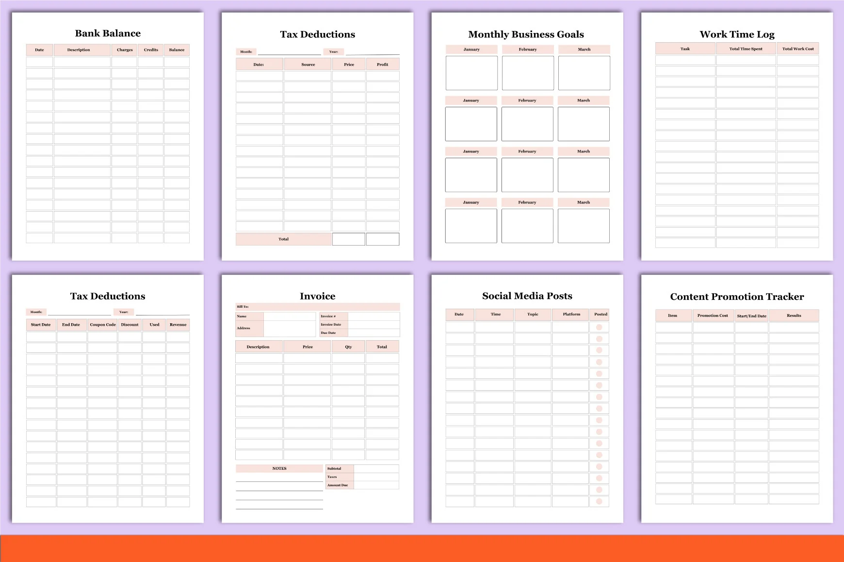 Candle Business Planner Template - Image 3