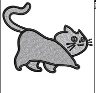 Cat Embroidery Design
