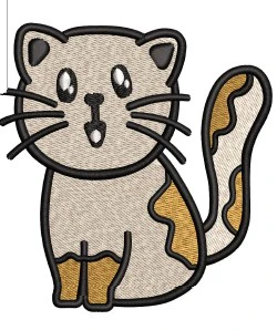 Cat Embroidery Design
