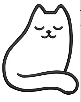 Cat Embroidery Design