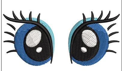 Cat Eyes Embroidery Design