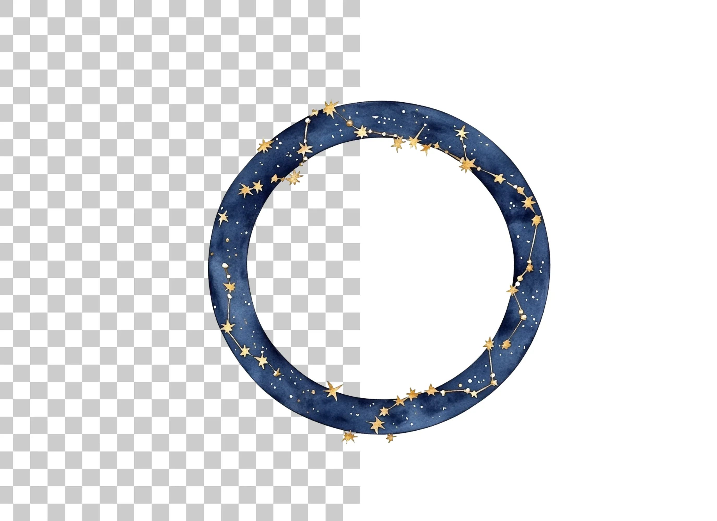 Celestial Constellation Frame Clipart Bundle - Image 2