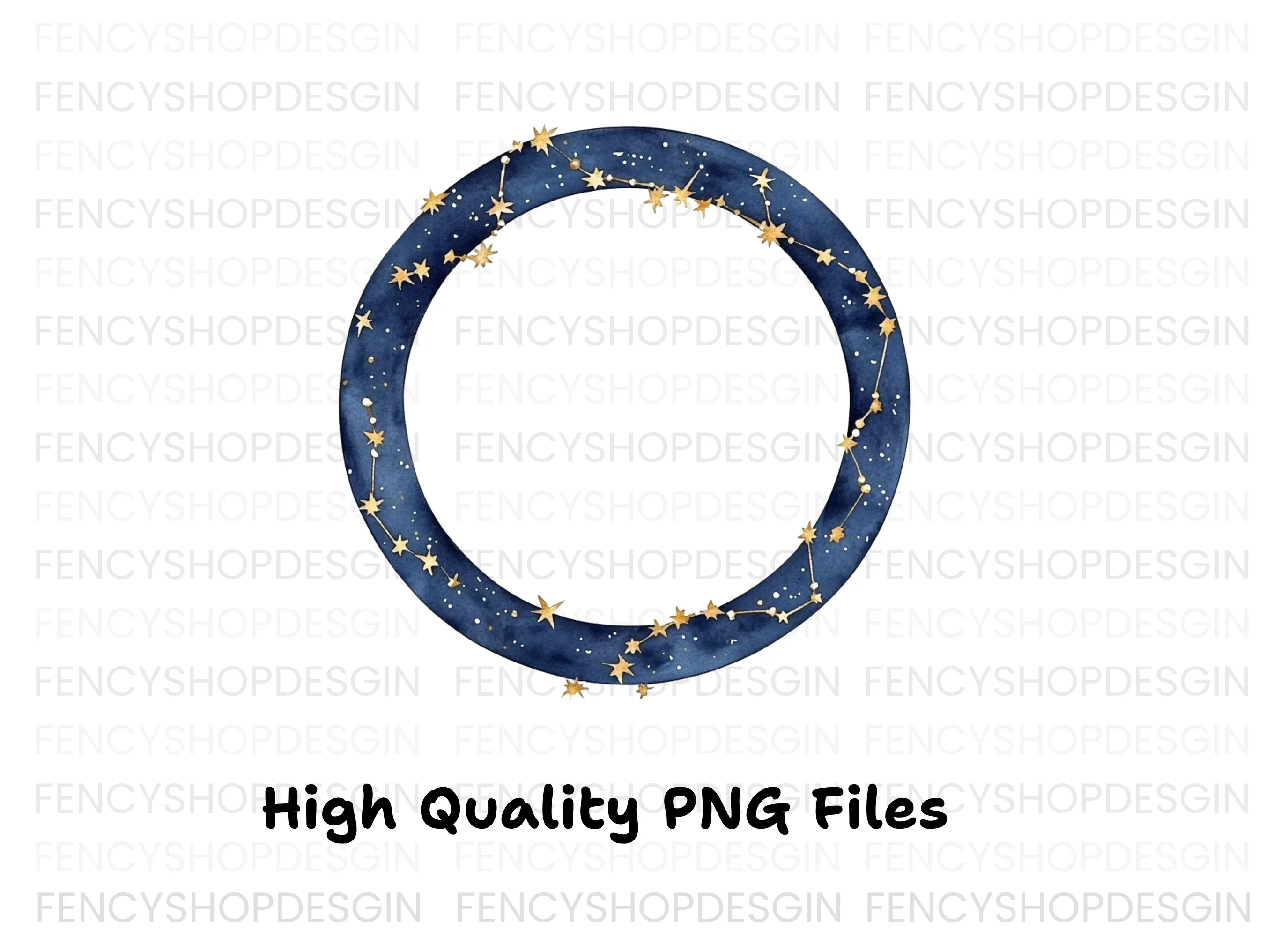 Celestial Constellation Frame Clipart Bundle - Image 3