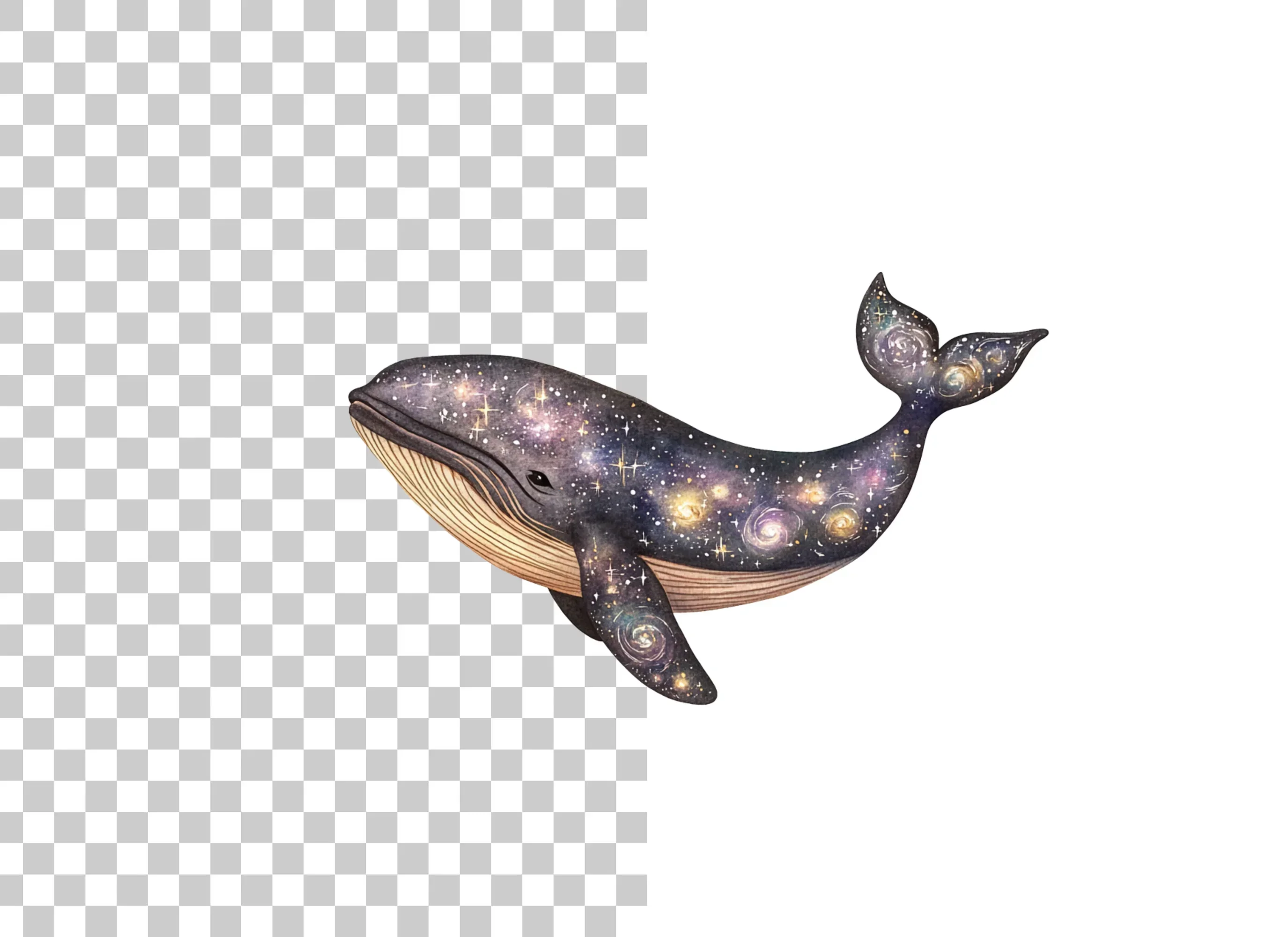 Celestial Whale Clipart Bundle - Image 2