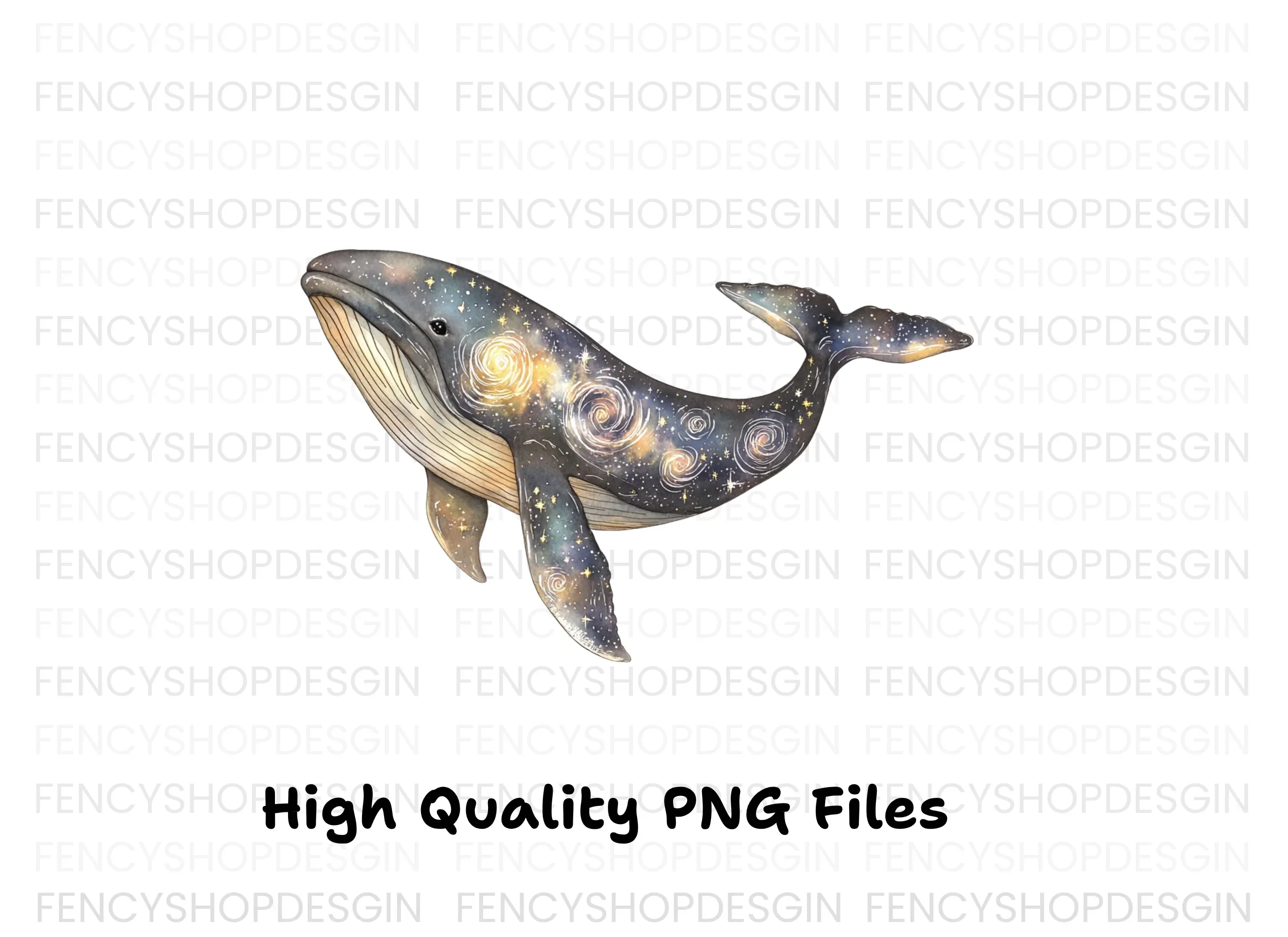 Celestial Whale Clipart Bundle - Image 3